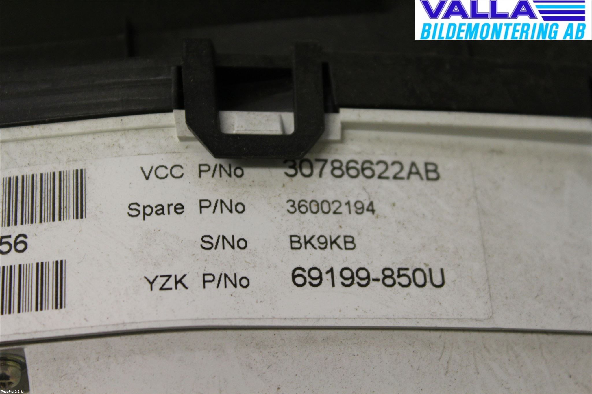 Volvo V70 08-13 Instrument Komb