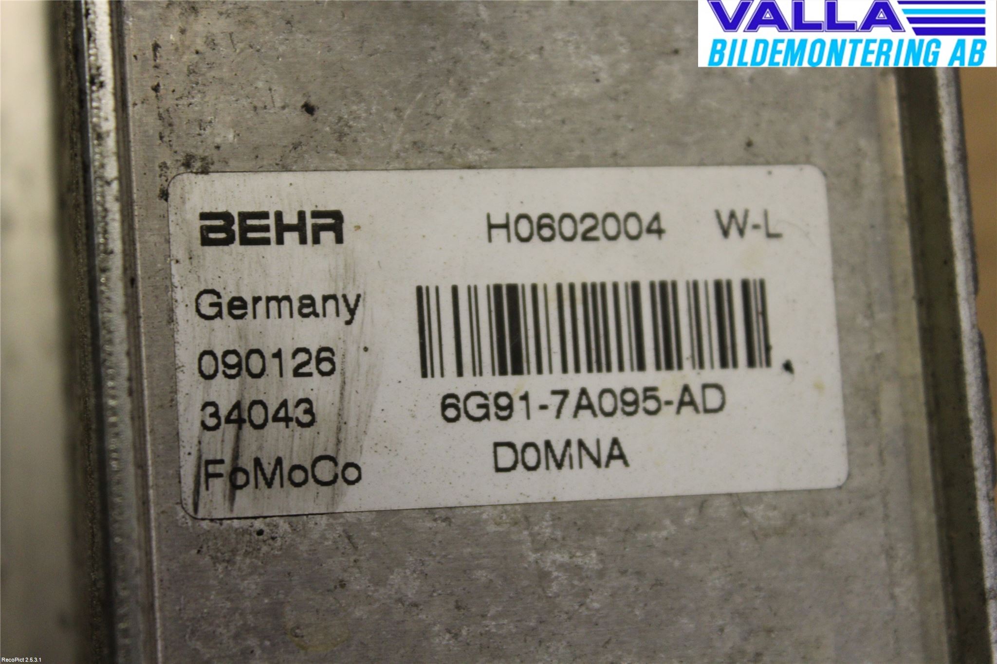 Volvo V70 08-13 Oljekylare Automat