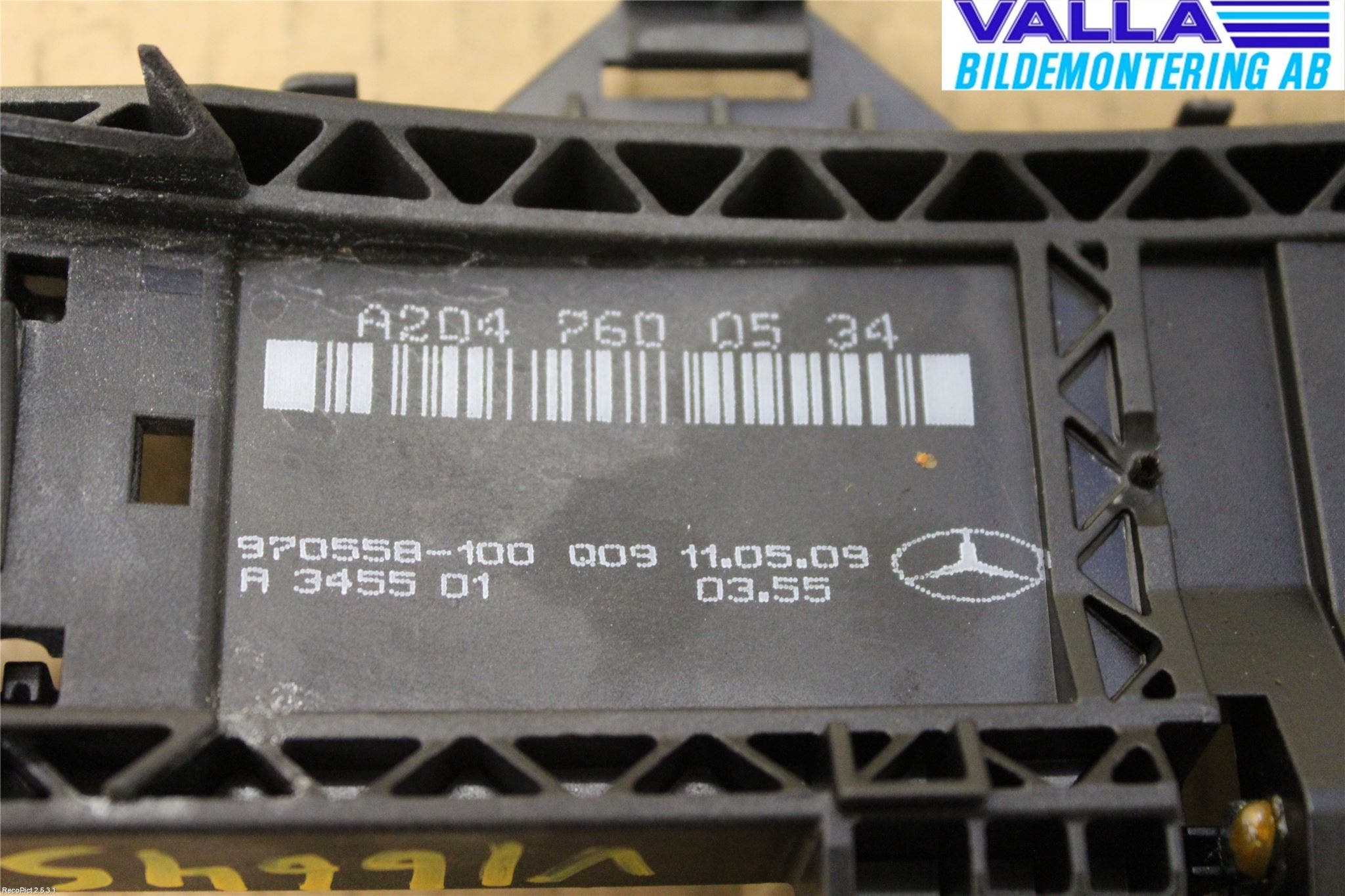 Mercedes-Benz MB C-KLASS (W204) 07-15 Dörrhandtag Yttre Vä