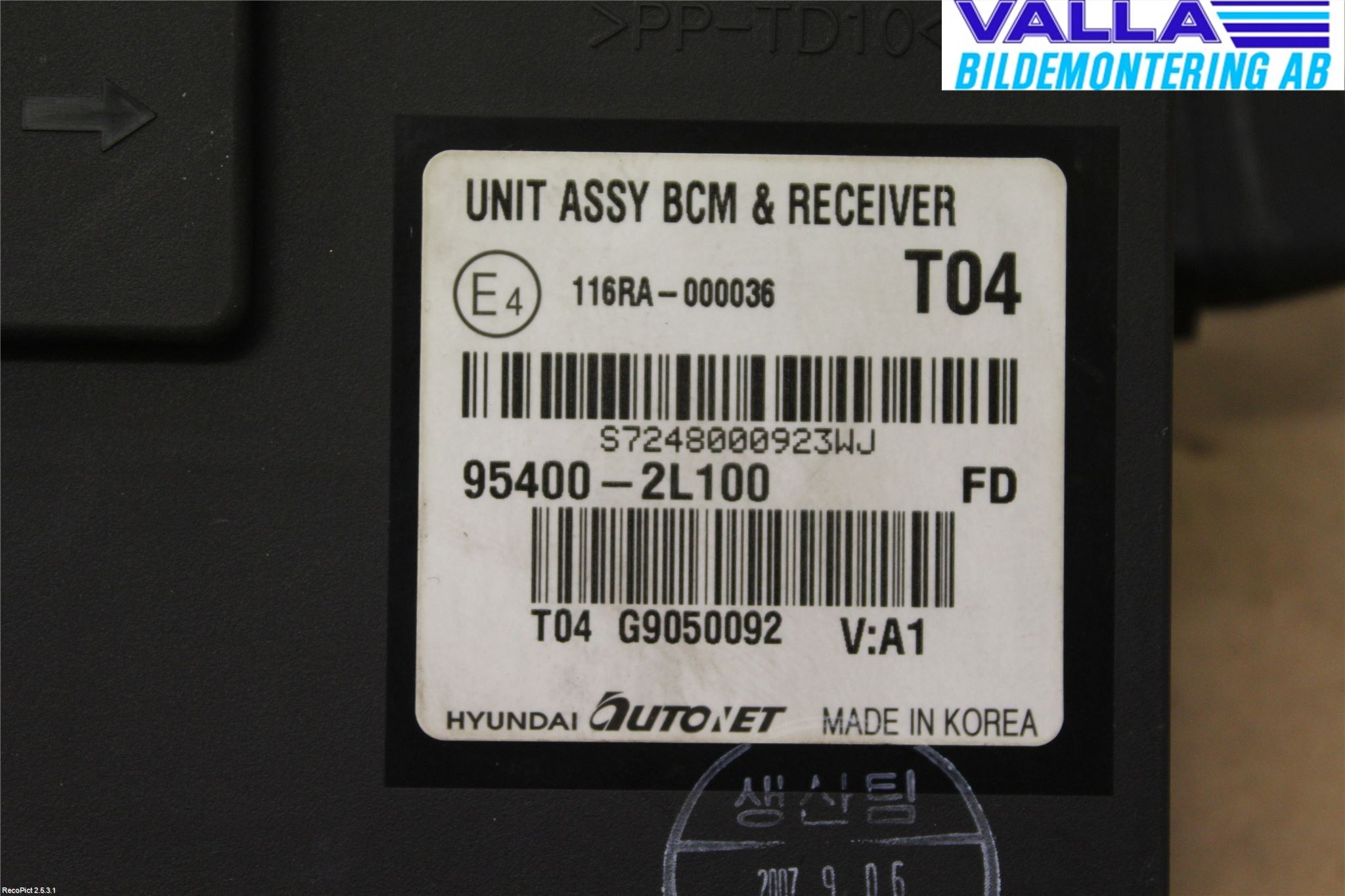 Hyundai i30 FD 07-12 Styrenhet Centrallås