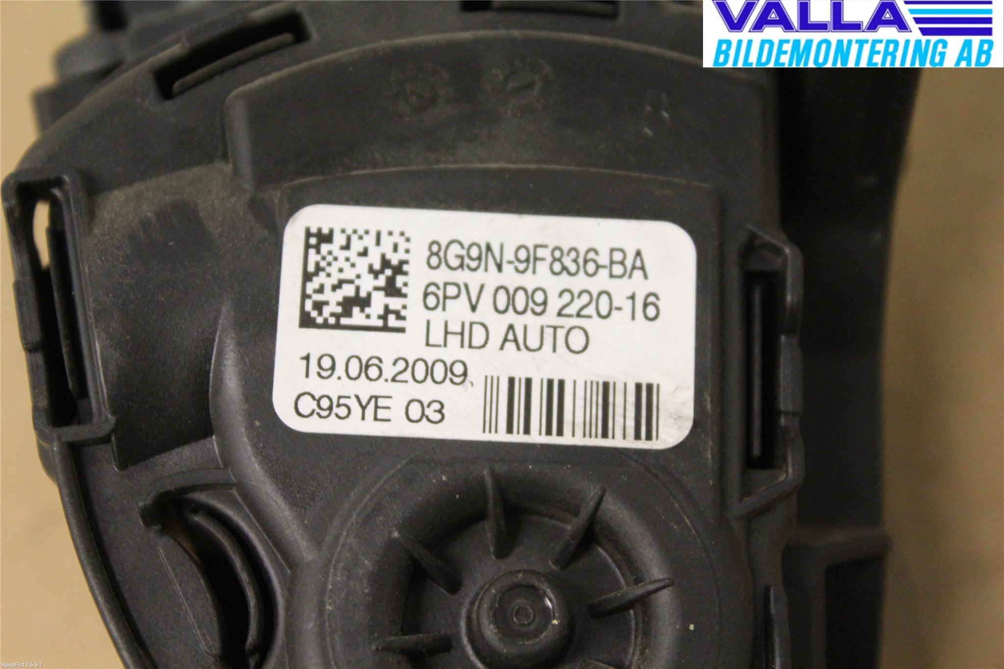 Volvo XC60 09-13 Gaspedal