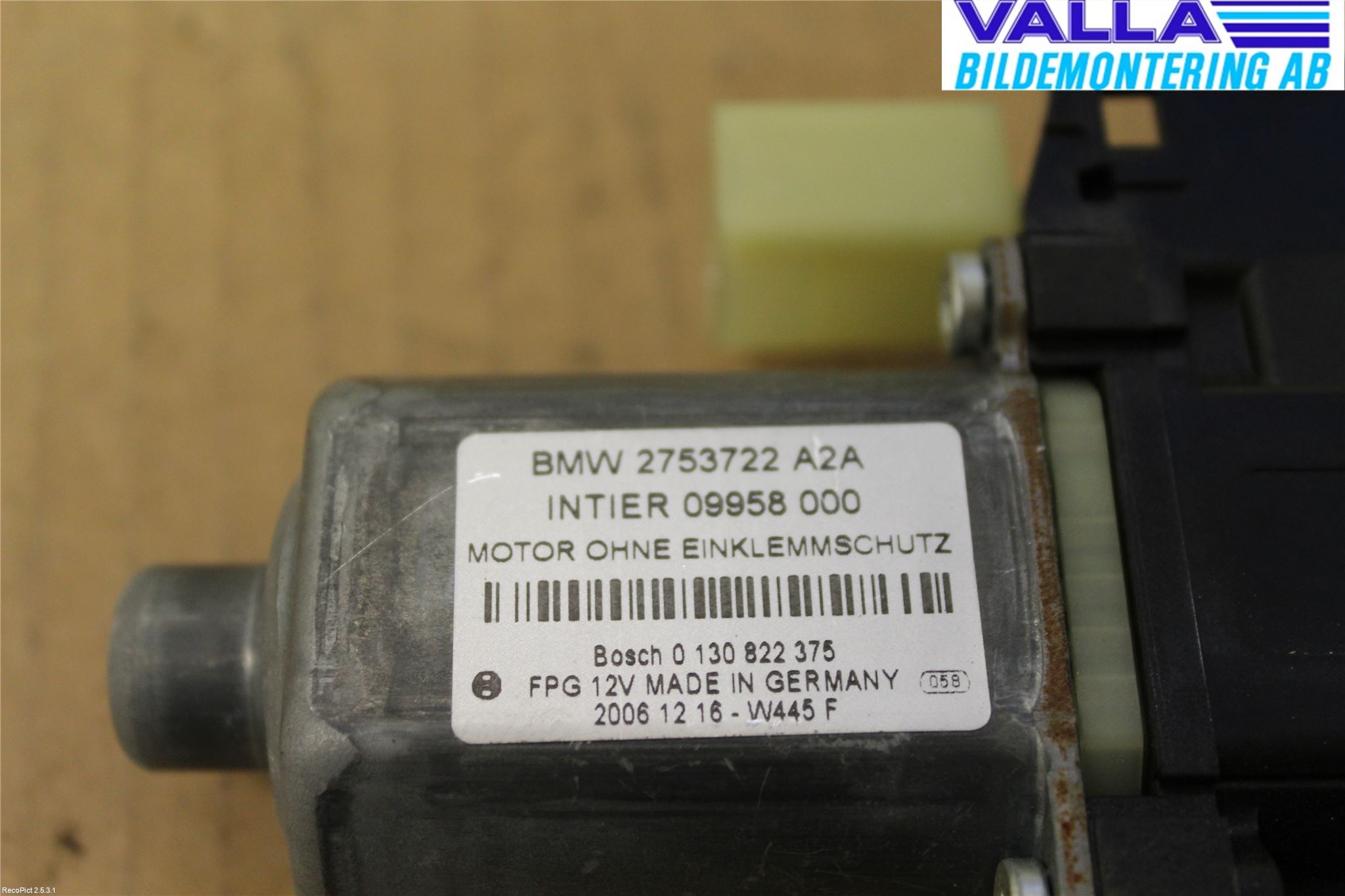 Mini COUPE R56 05-14 Fönsterhissmotor