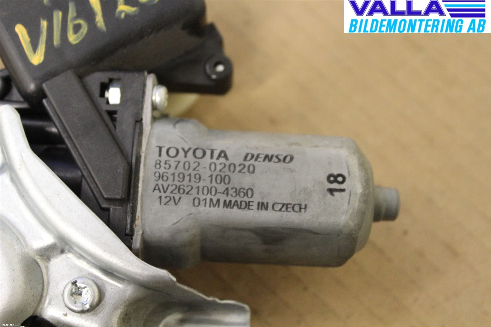 Toyota AVENSIS 09-15 Fönsterhiss El Kompl