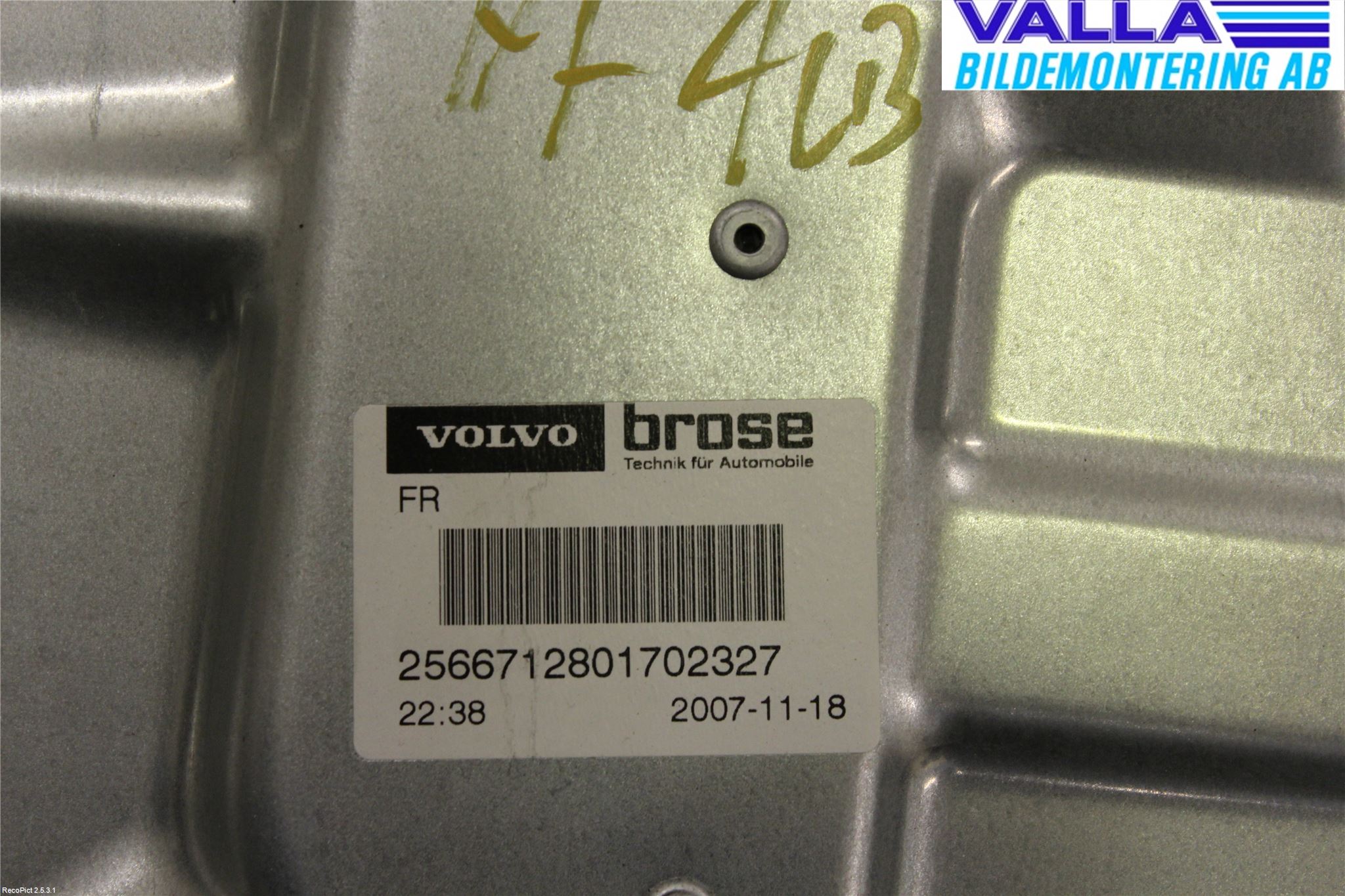 Volvo V70 08-13 Fönsterhiss El Kompl