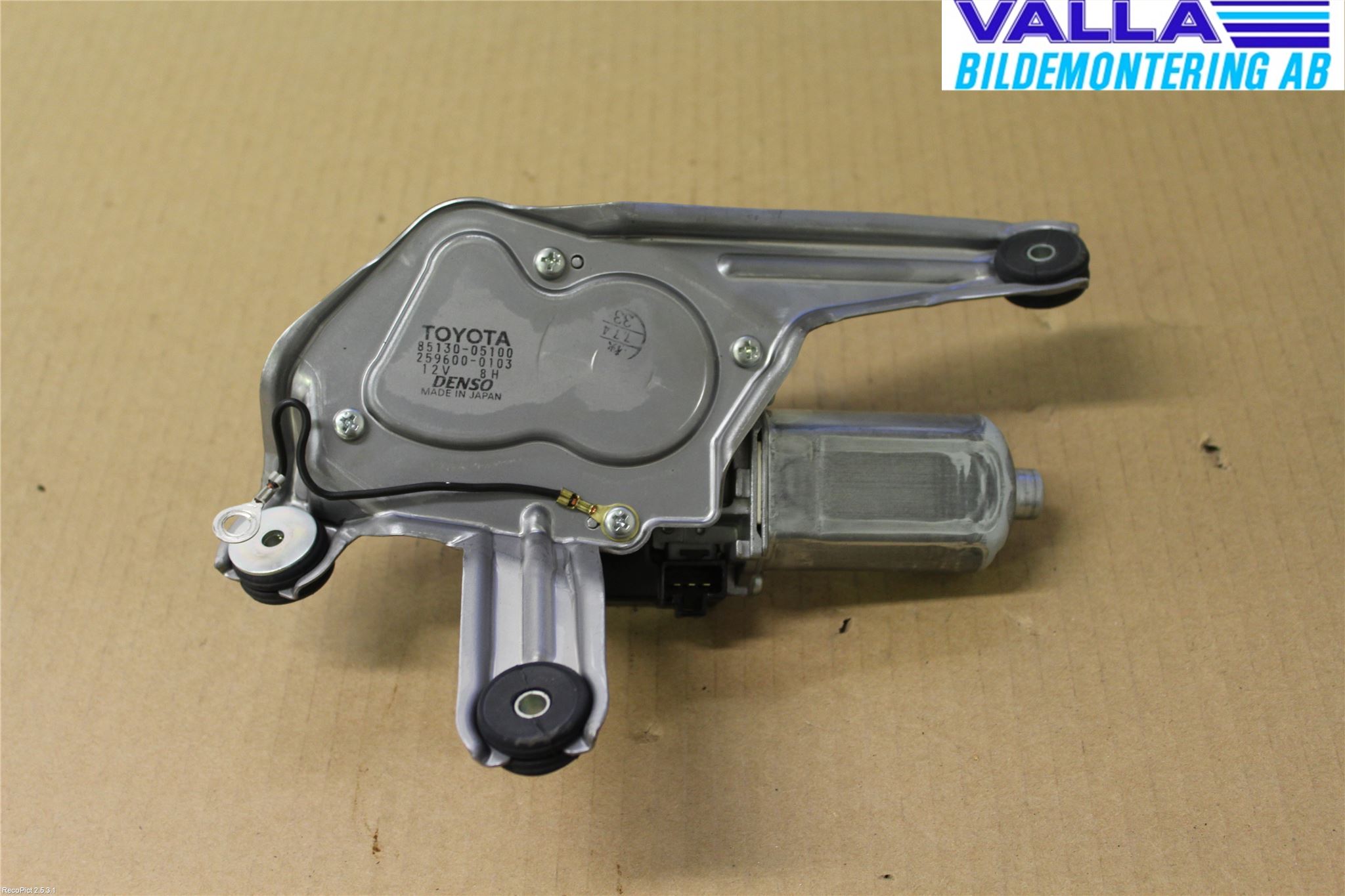 Toyota AVENSIS 07-08 Torkarmotor Baklucka
