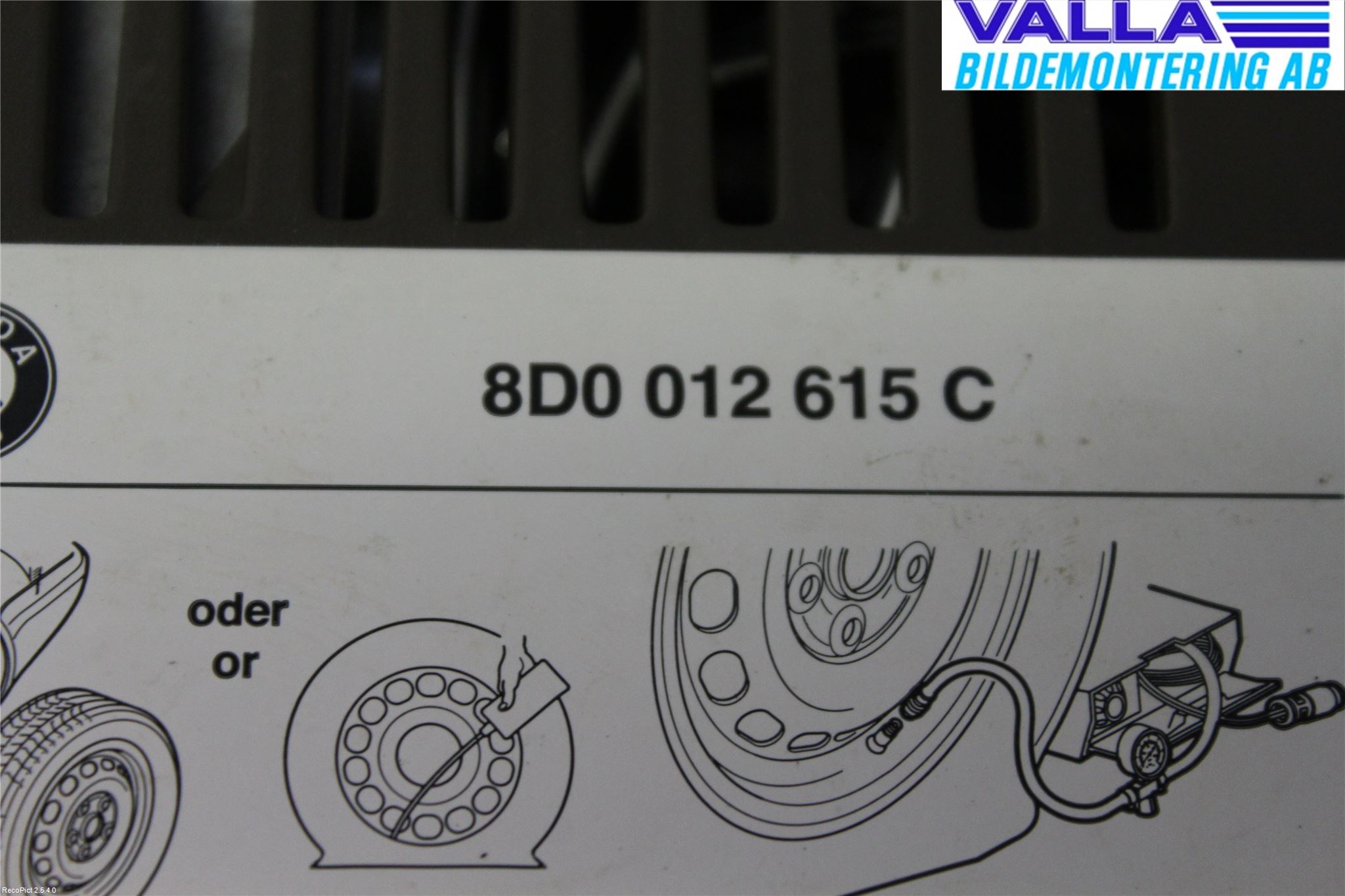 Volkswagen VW PASSAT 11-14 Kompressor Däck