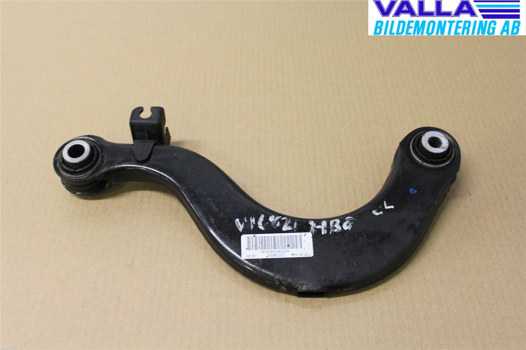 Volkswagen VW PASSAT 11-14 Bärarm Bak Övre Höger