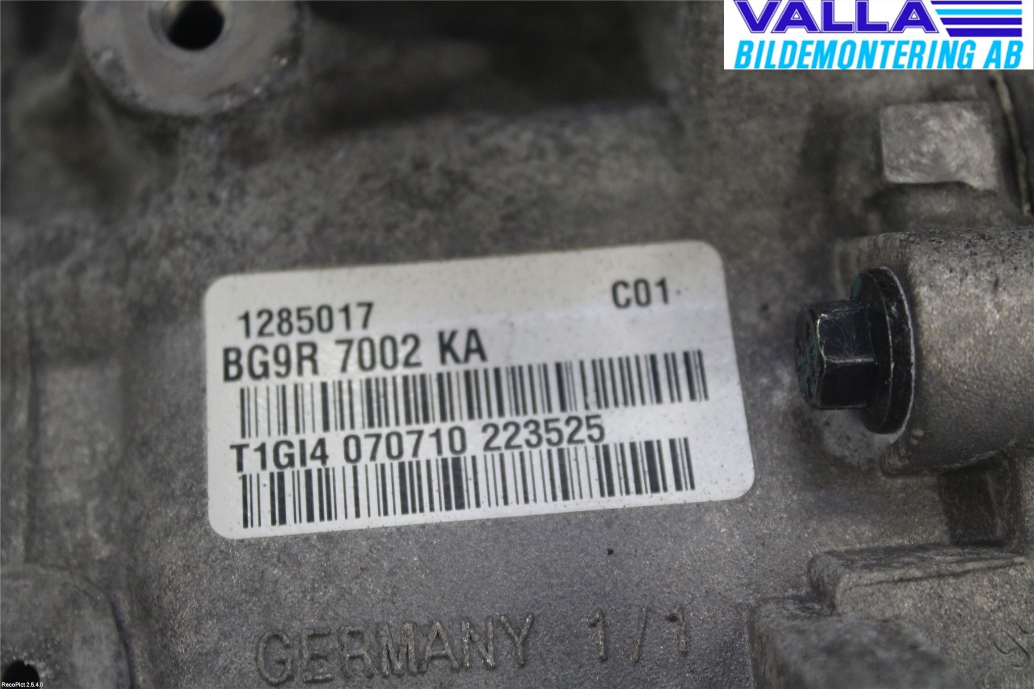 Volvo S60 11-13 Växellåda Man 6 Vxl