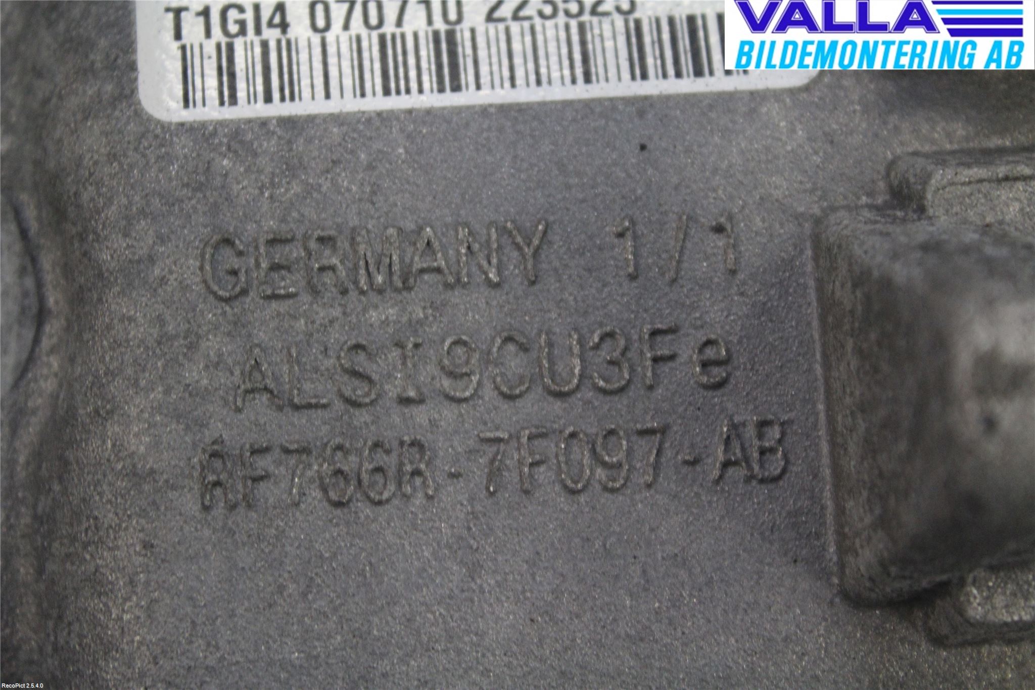 Volvo S60 11-13 Växellåda Man 6 Vxl