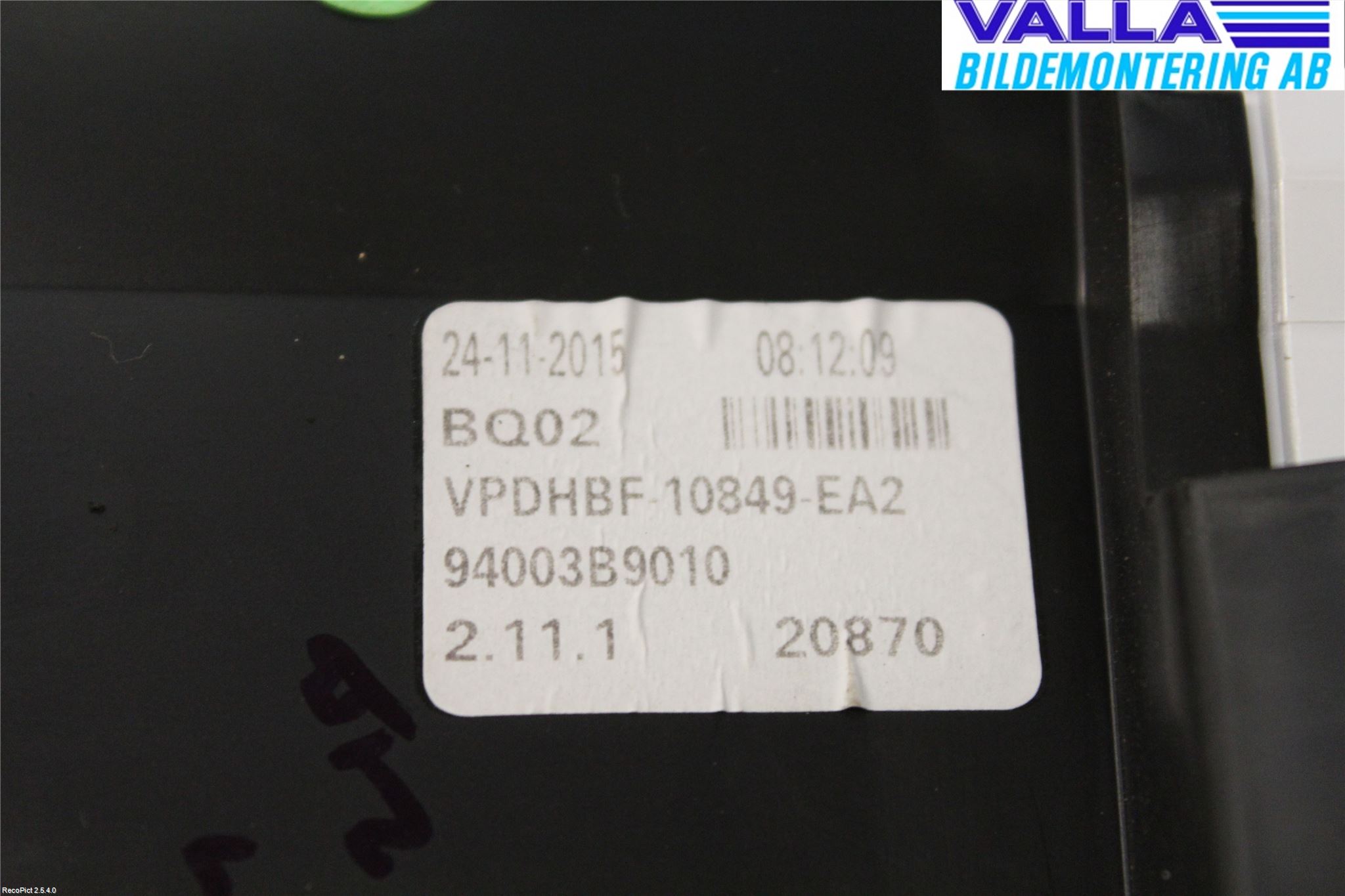 Hyundai i10 BA 14-16 Instrument Komb