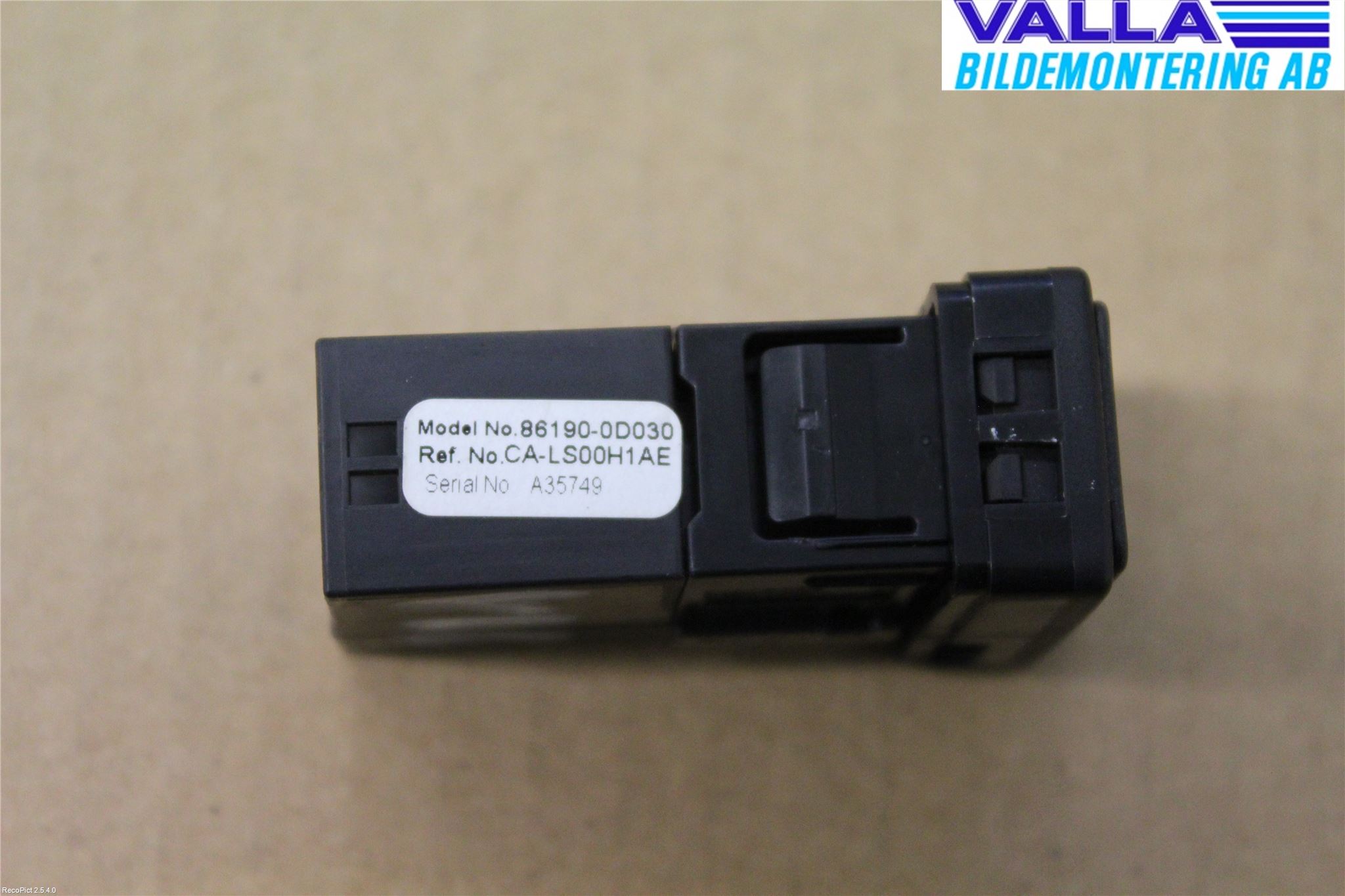 Toyota AURIS 13-19 El Övrigt