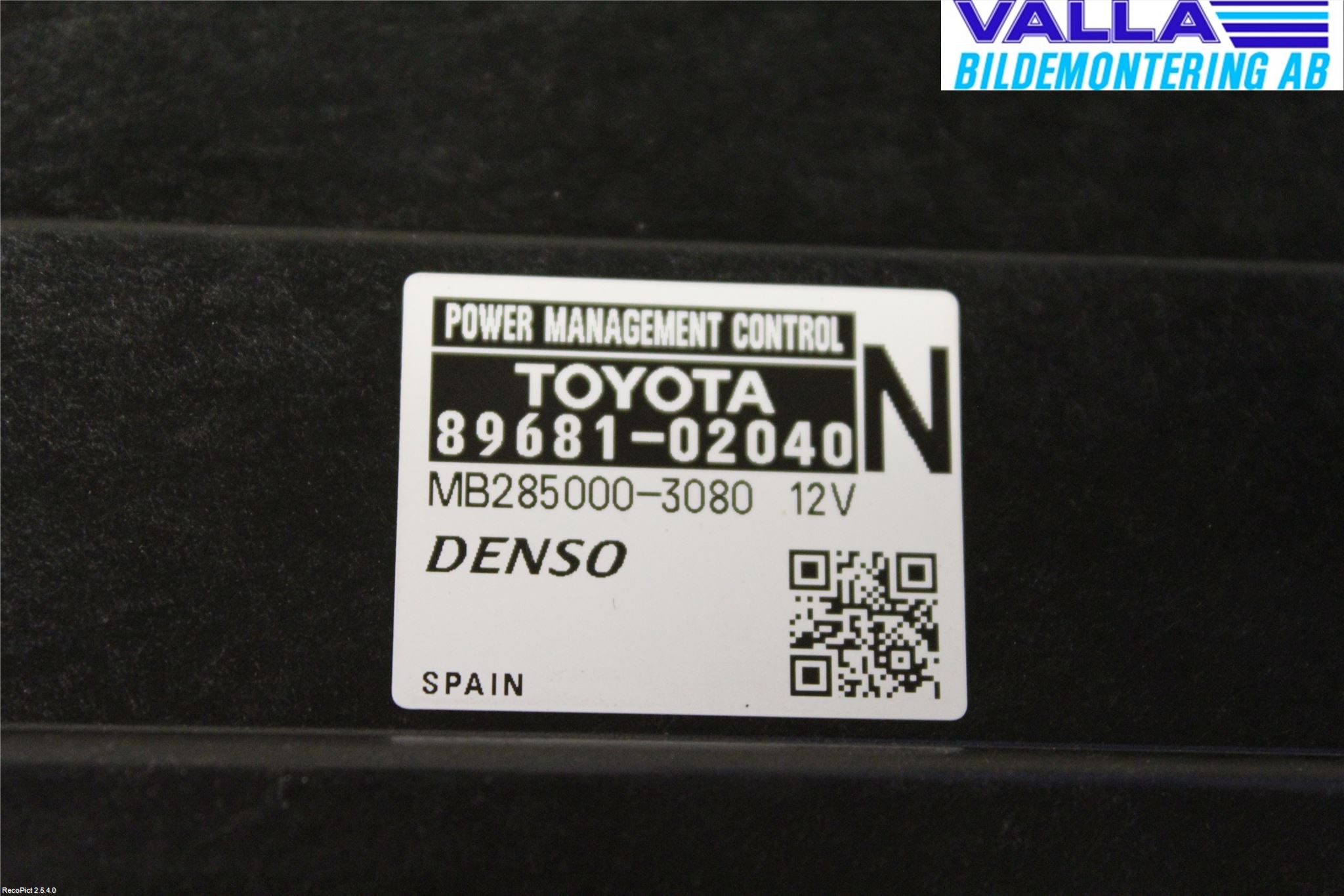 Toyota AURIS 13-19 Styrenhet Övrigt