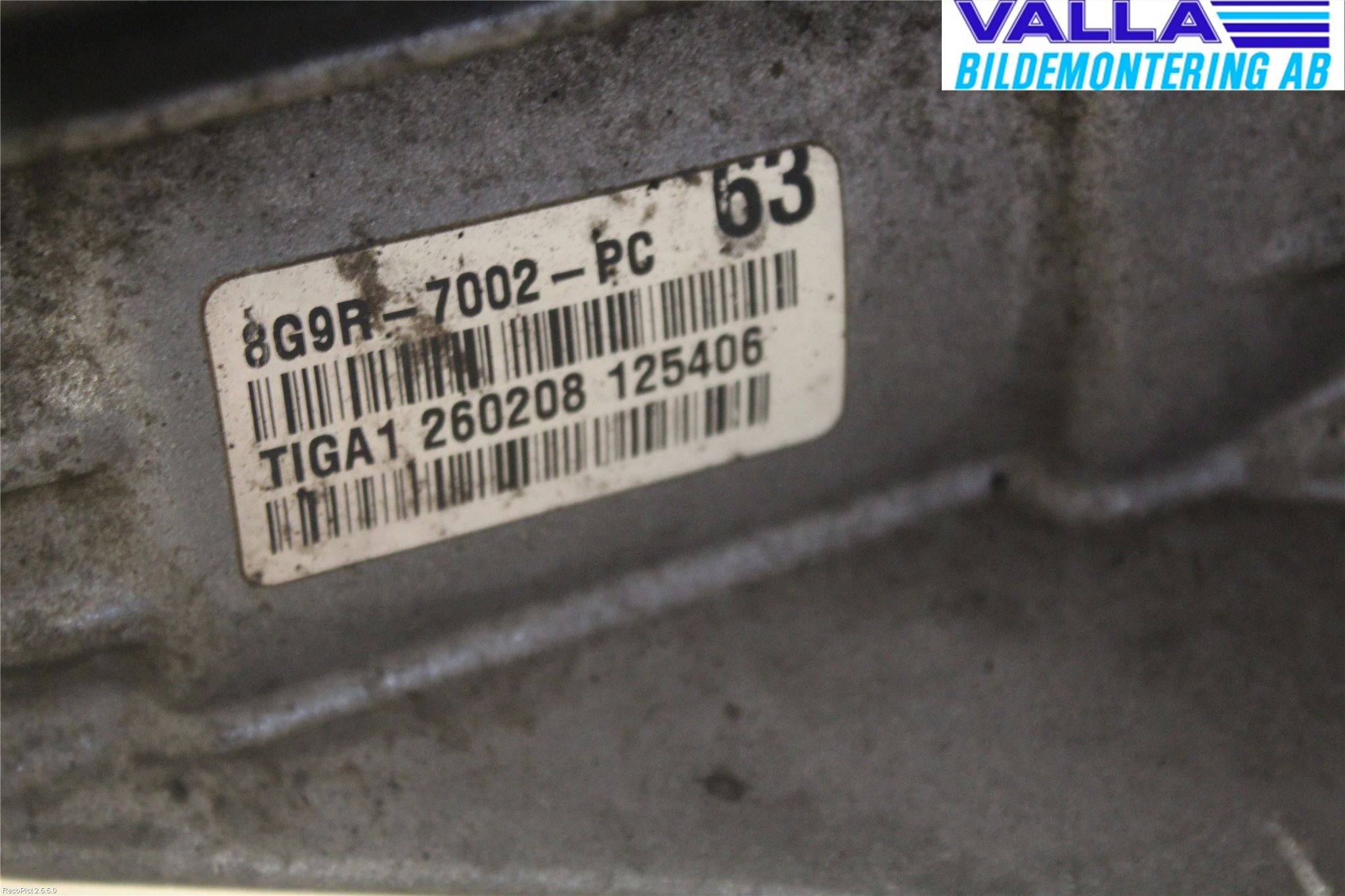 Volvo V50 08-12 Växellåda Man 6 Vxl