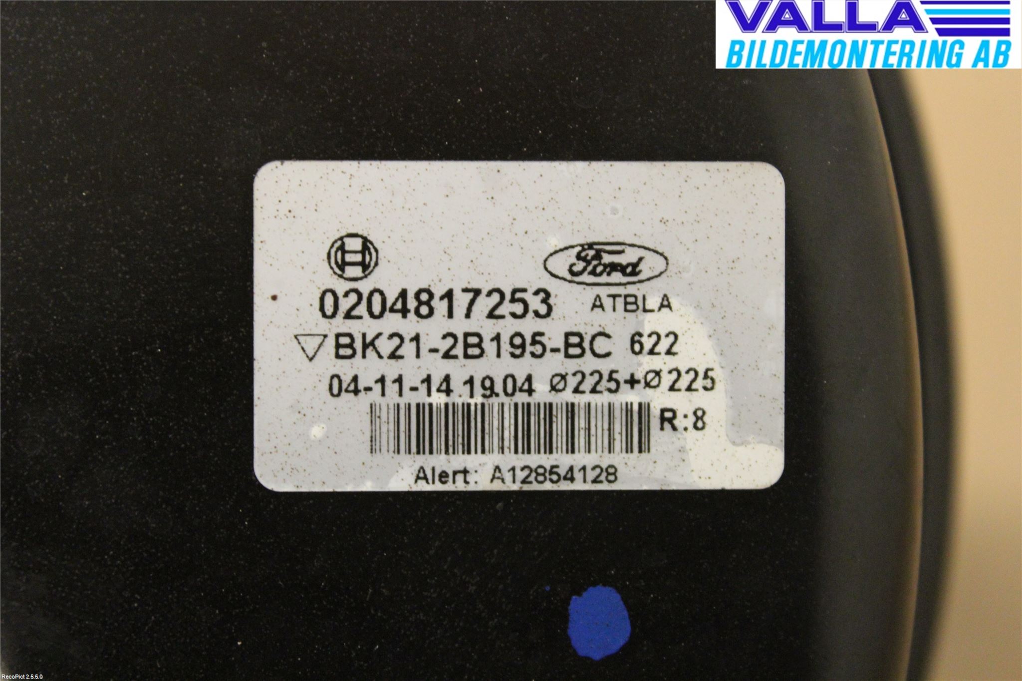 Ford TRANSIT SKÅP/BUSS 14-22 Bromsservo