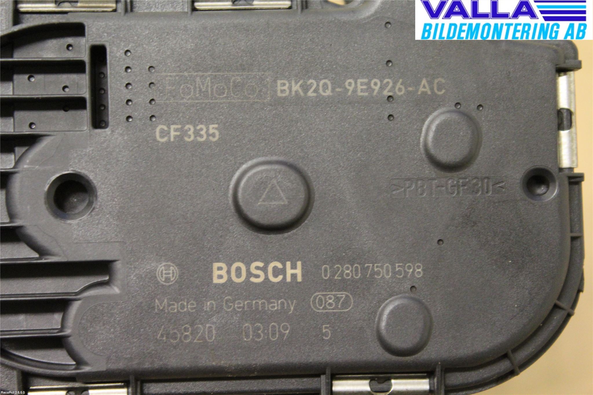 Ford TRANSIT SKÅP/BUSS 14-22 Injspjällhus