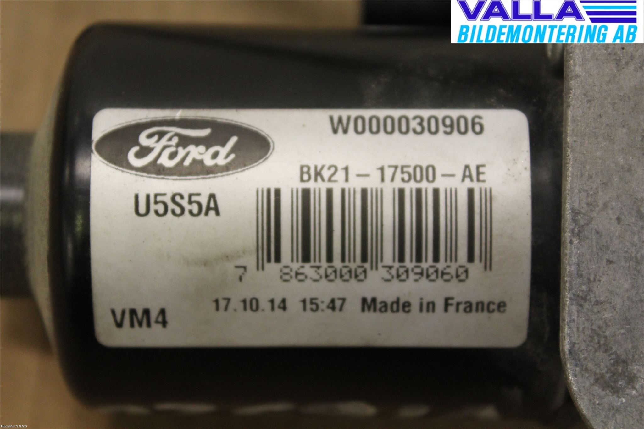 Ford TRANSIT SKÅP/BUSS 14-22 Torkarmotor Vindruta