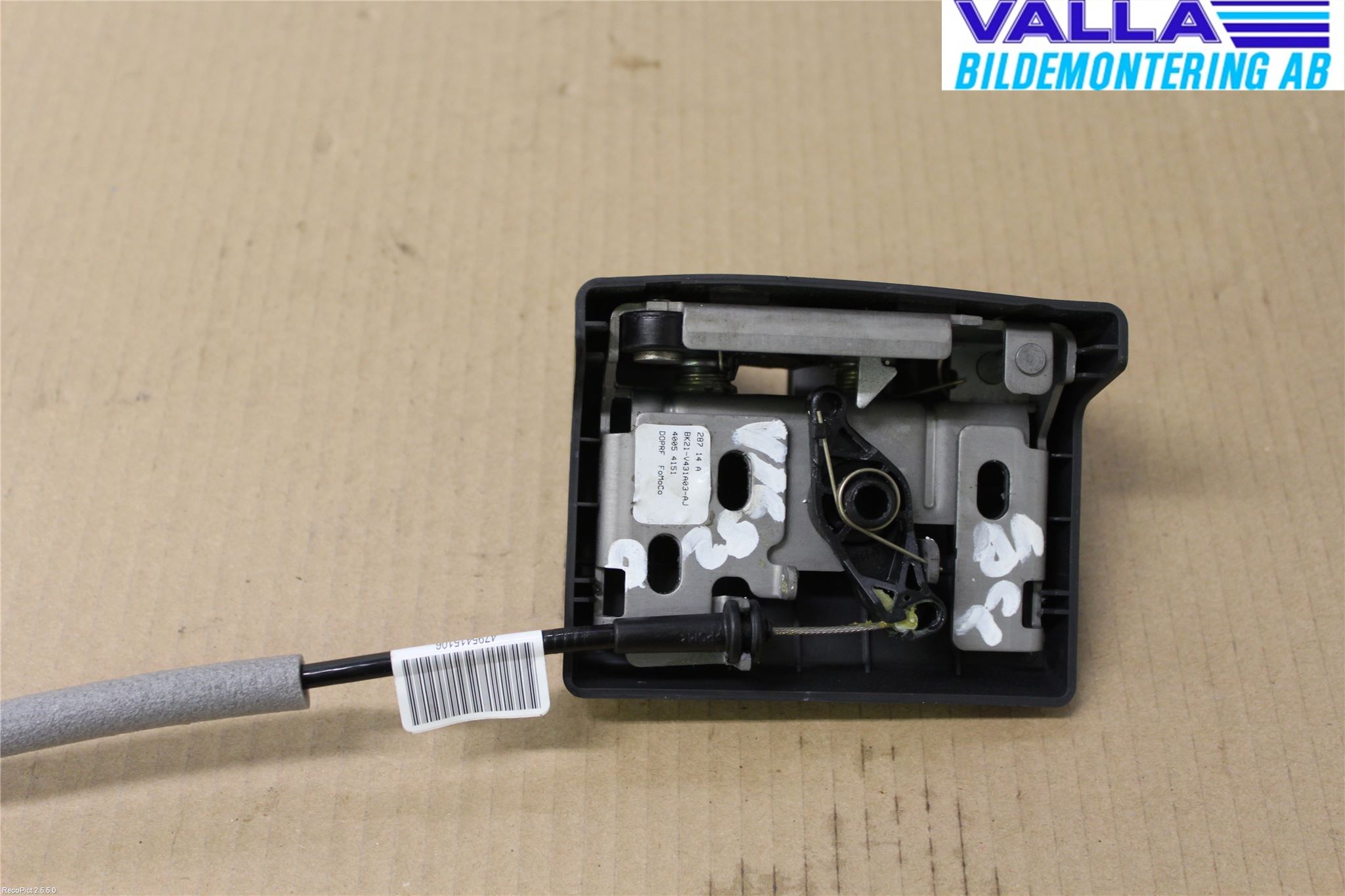 Ford TRANSIT SKÅP/BUSS 14-22 Låskista-Dörrlås