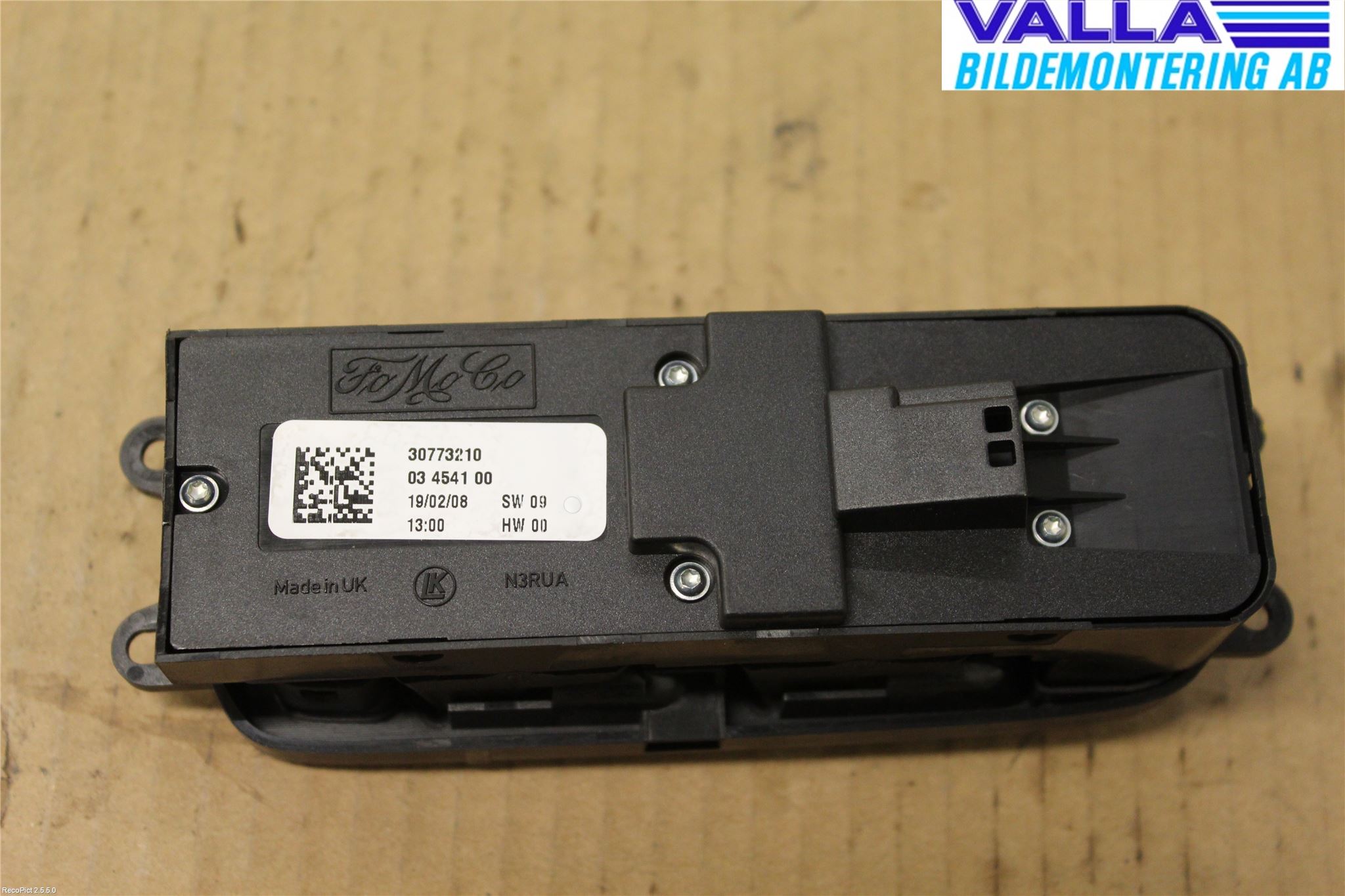 Volvo V50 08-12 Strömställare Elhiss