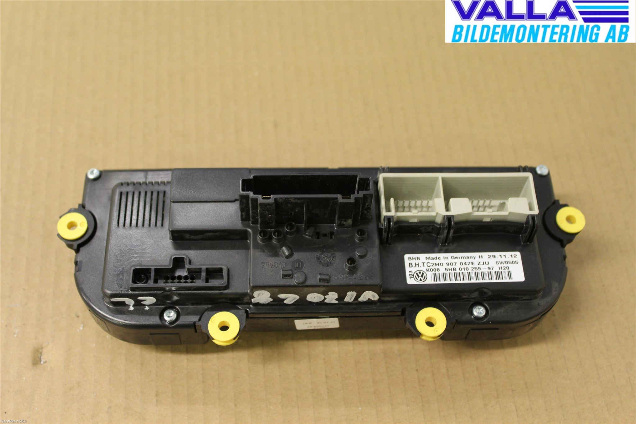 Volkswagen VW AMAROK 2H 10-22 Ac Styrenhet Ac Manöveren