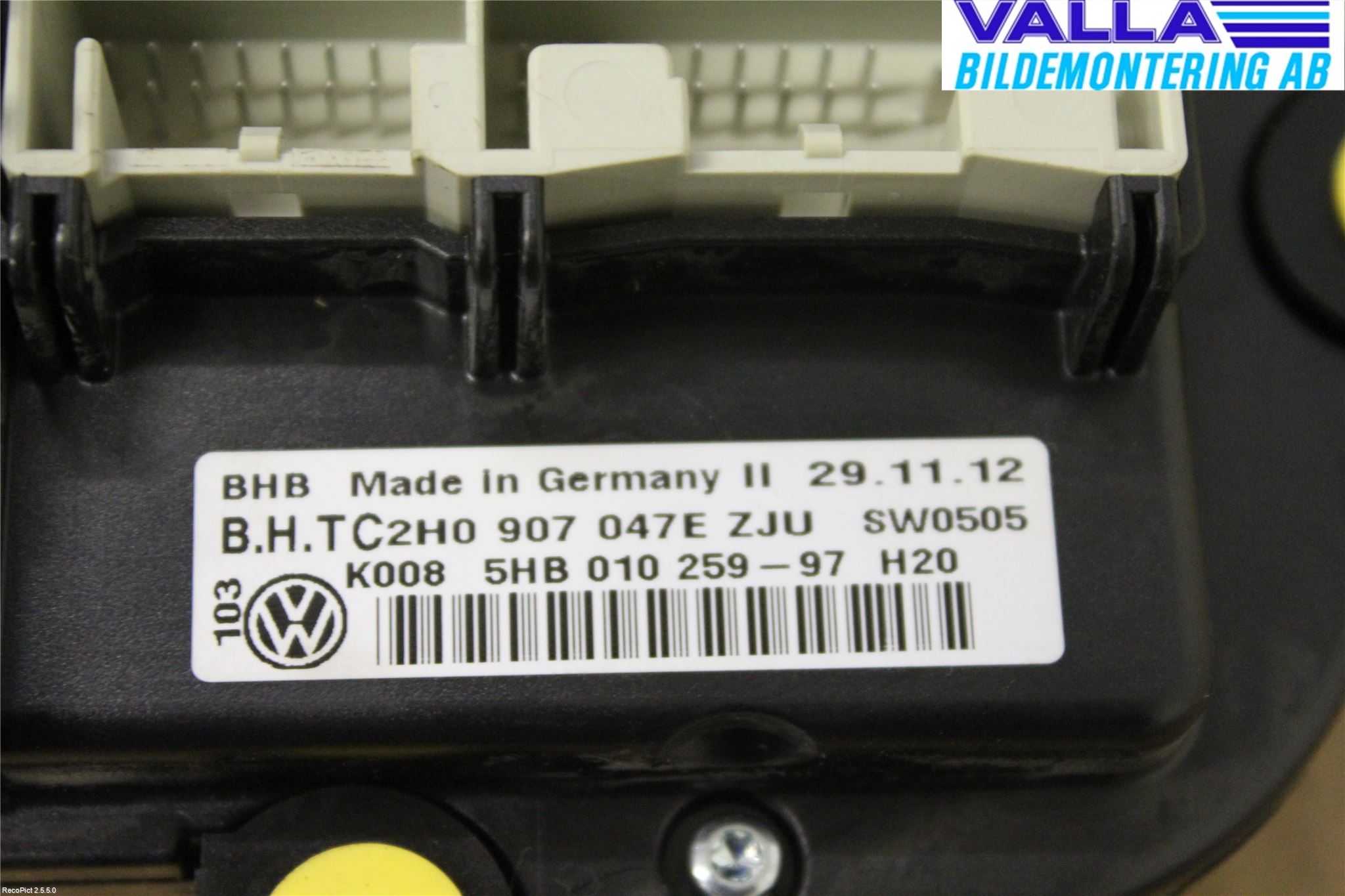 Volkswagen VW AMAROK 2H 10-22 Ac Styrenhet Ac Manöveren