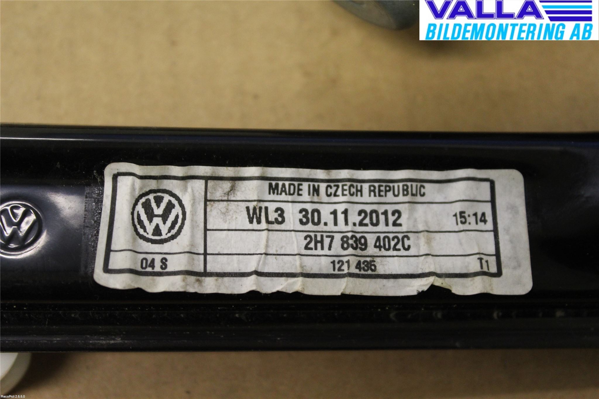Volkswagen VW AMAROK 2H 10-22 Fönsterhiss El Kompl