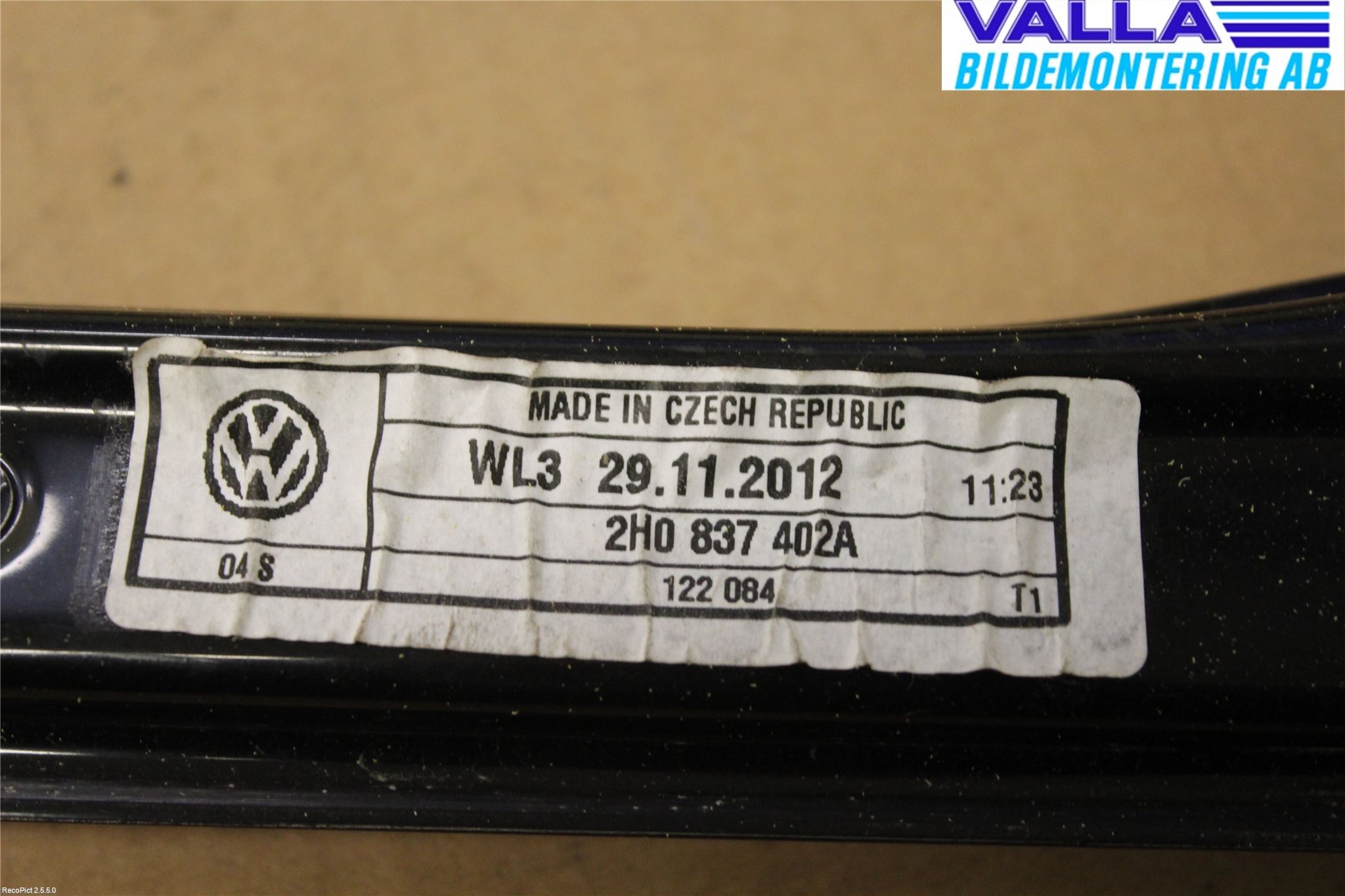 Volkswagen VW AMAROK 2H 10-22 Fönsterhiss El Kompl