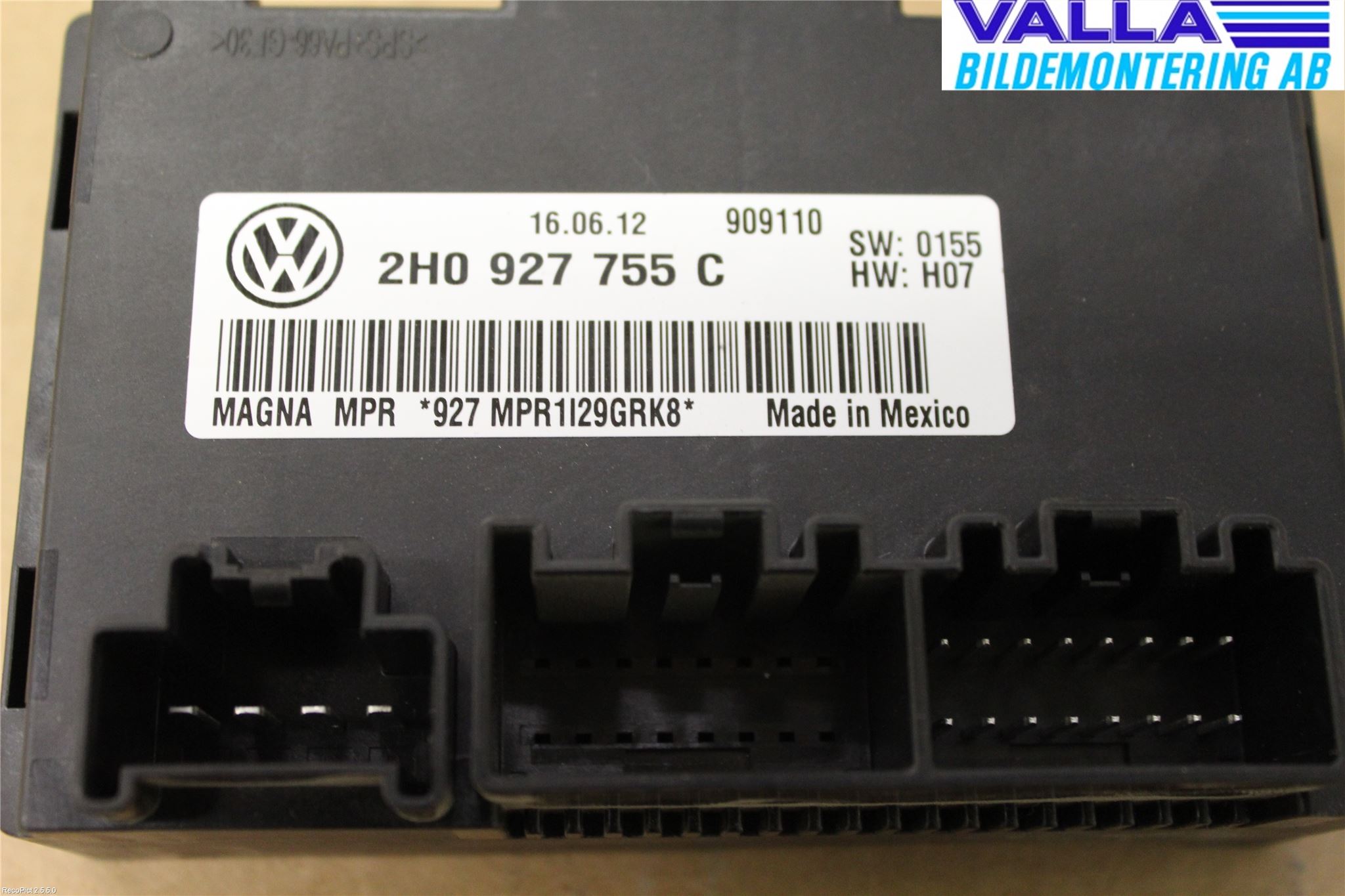 Volkswagen VW AMAROK 2H 10-22 Styrenhet Växellåda