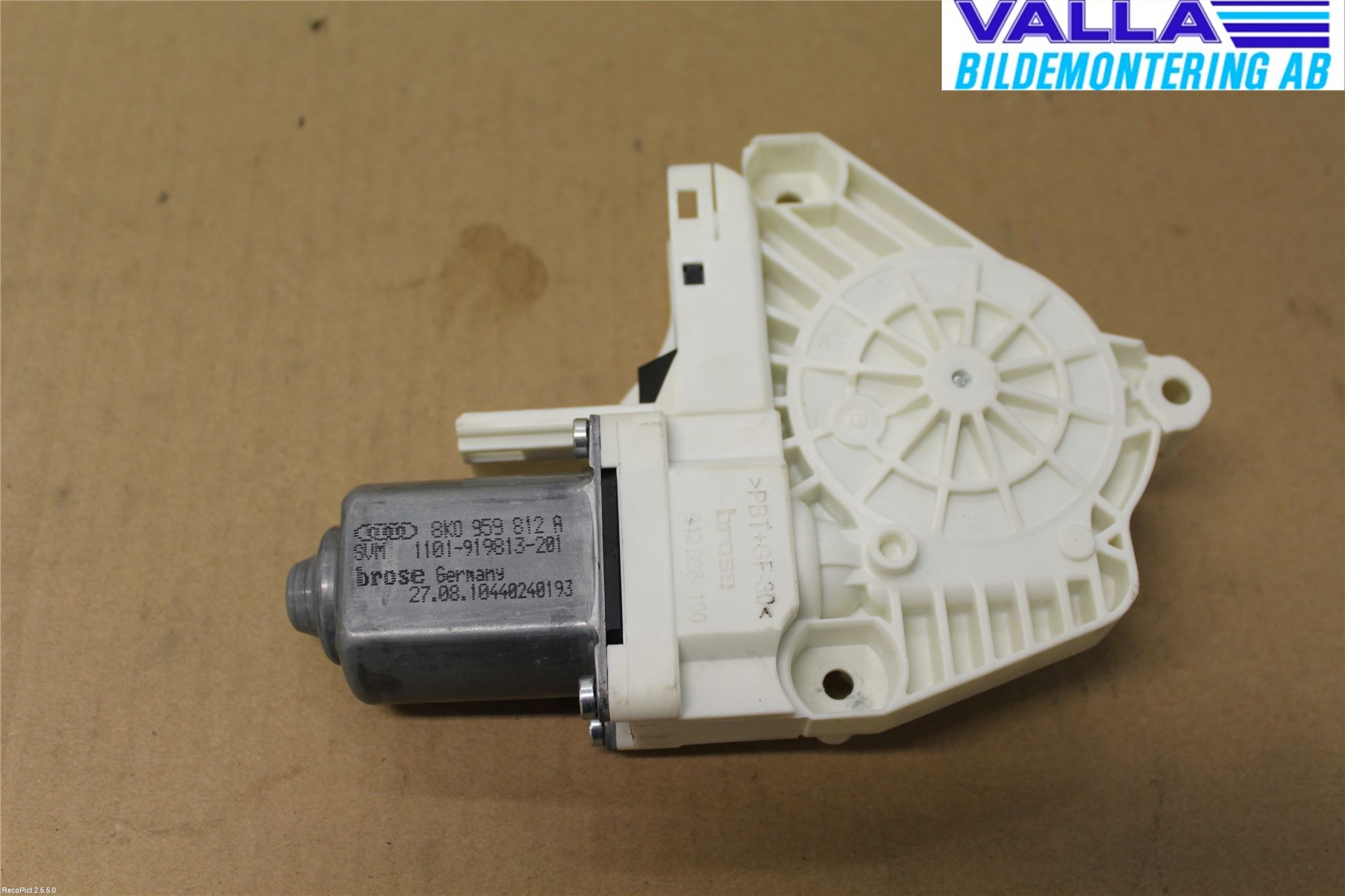 Audi A4/S4 08-11 Fönsterhissmotor