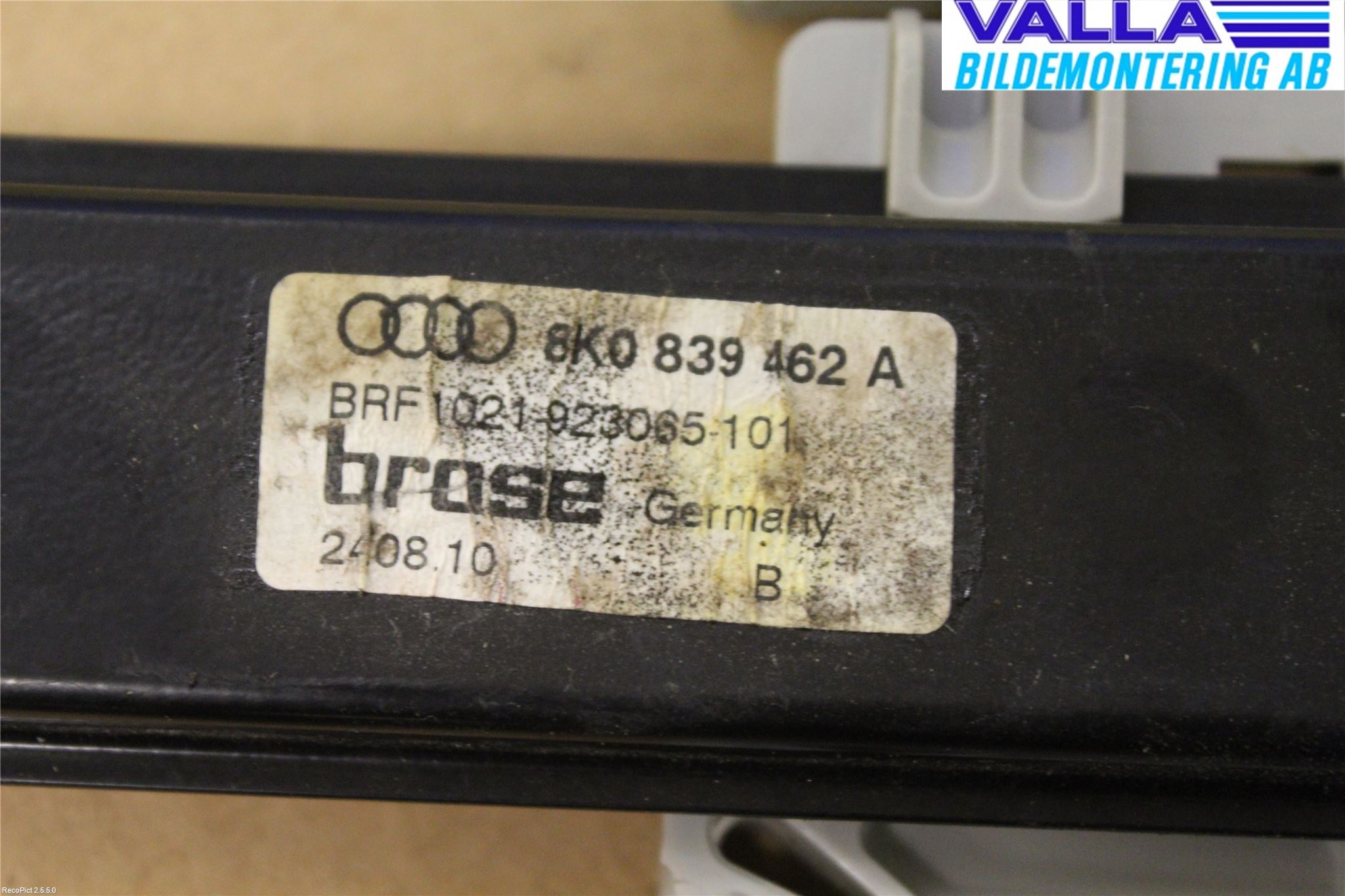 Audi A4/S4 08-11 Fönsterhissmekanism