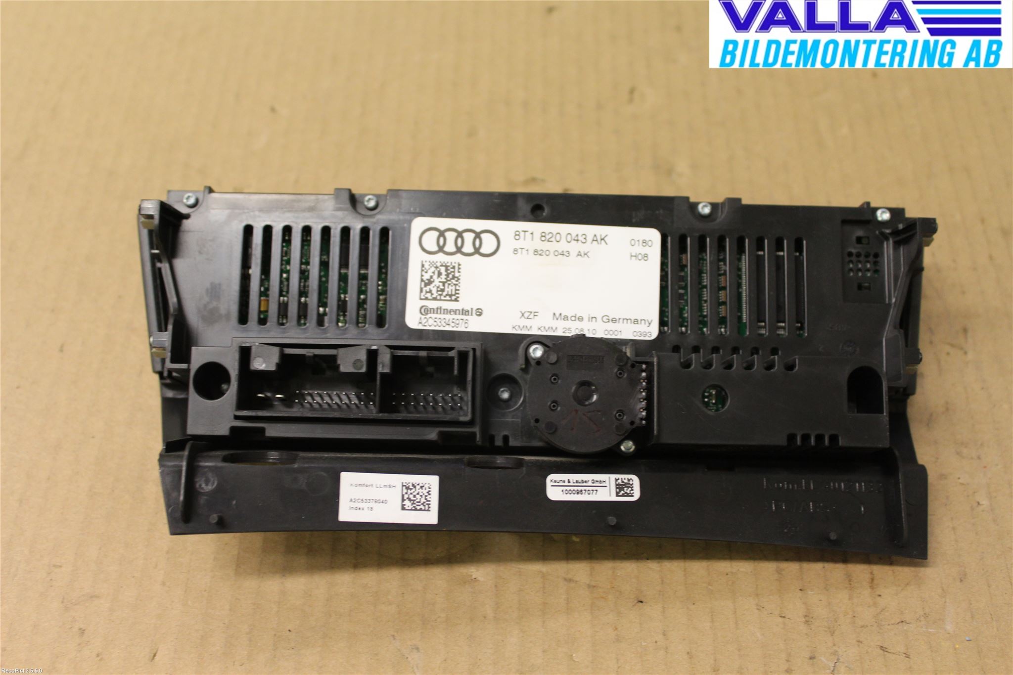 Audi A4/S4 08-11 Ac Styrenhet Ac Manöveren