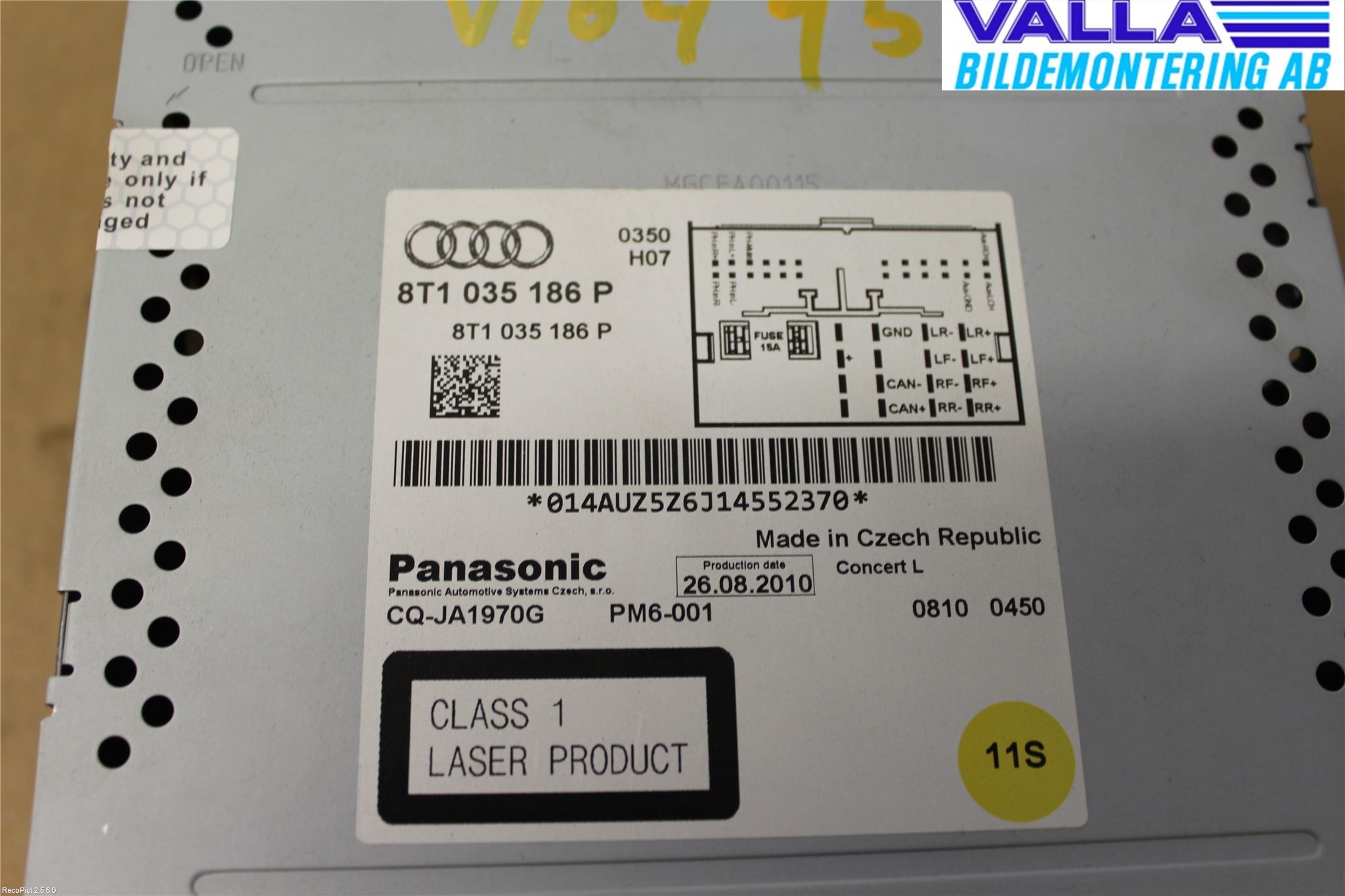 Audi A4/S4 08-11 Cd Radio - Multimediapanel