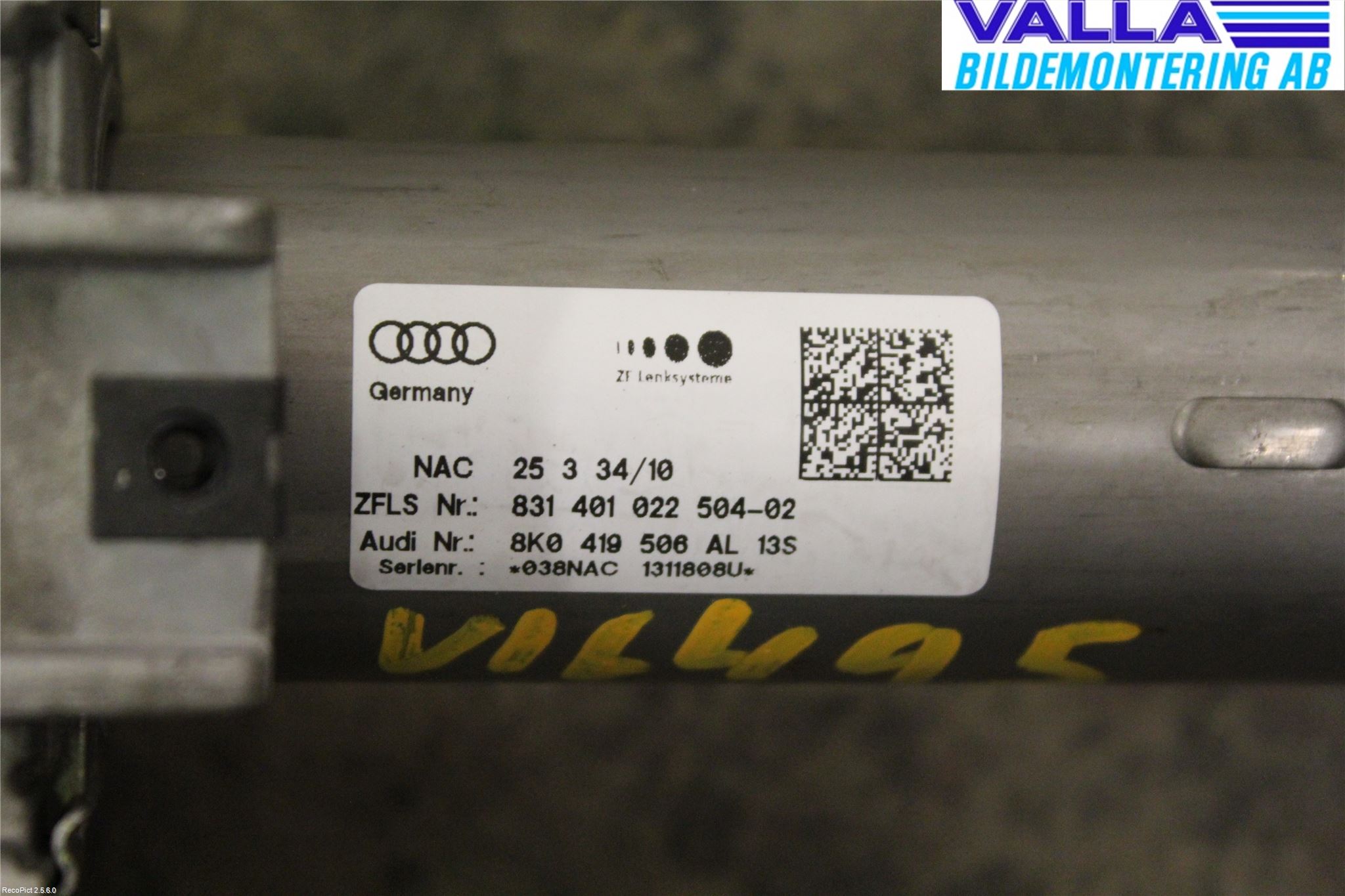 Audi A4/S4 08-11 Rattaxelagg Justerbart