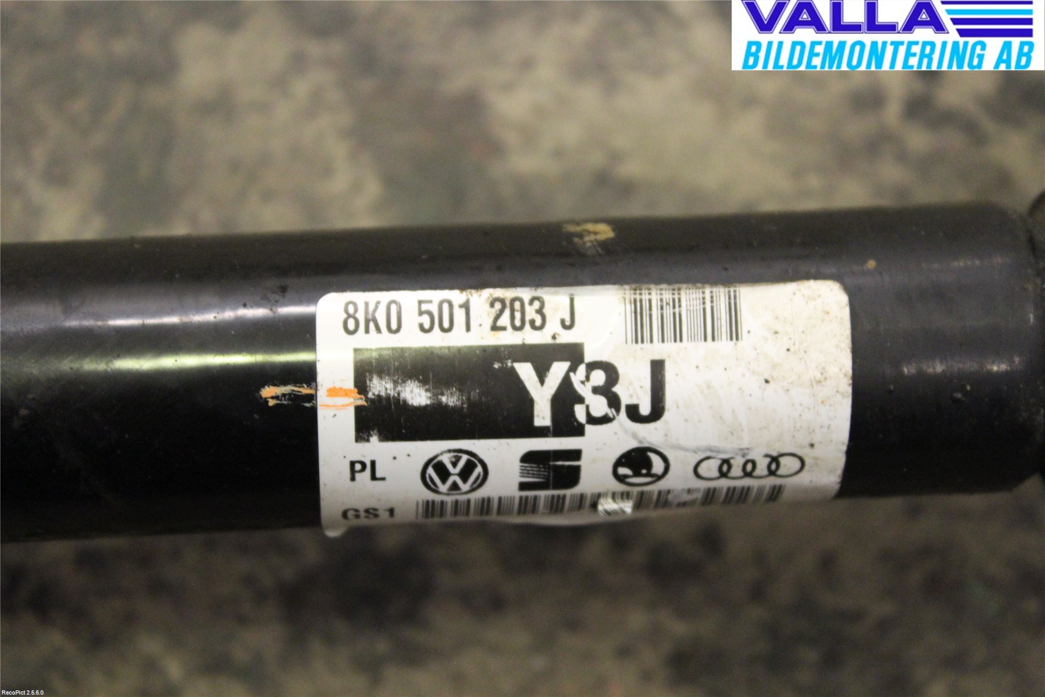 Audi A4/S4 08-11 Drivaxel Bak Höger