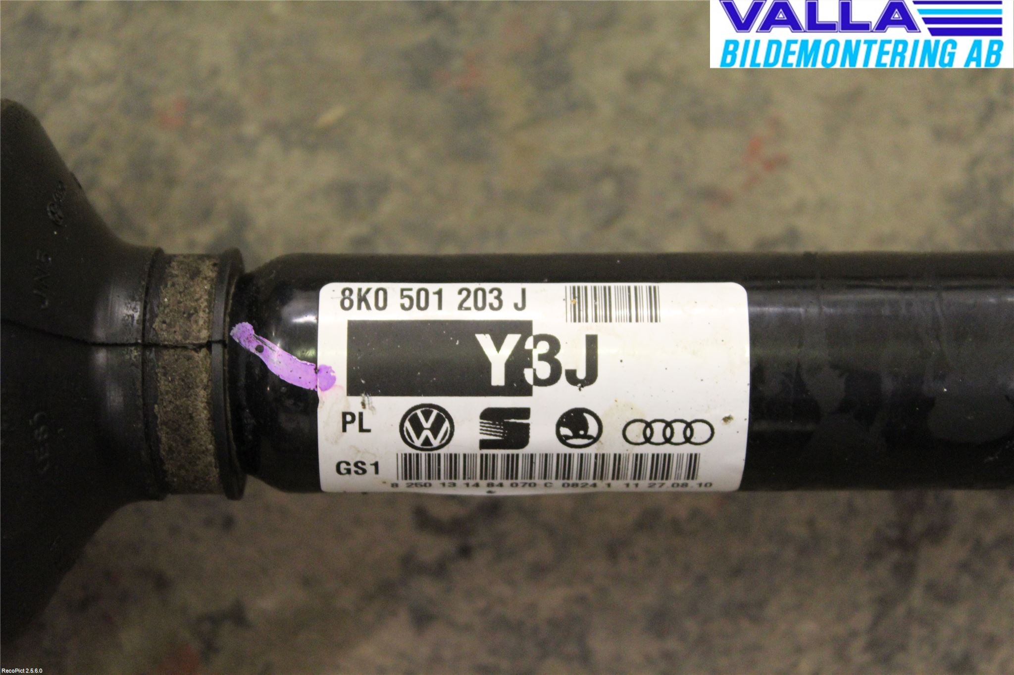 Audi A4/S4 08-11 Drivaxel Bak Vänster