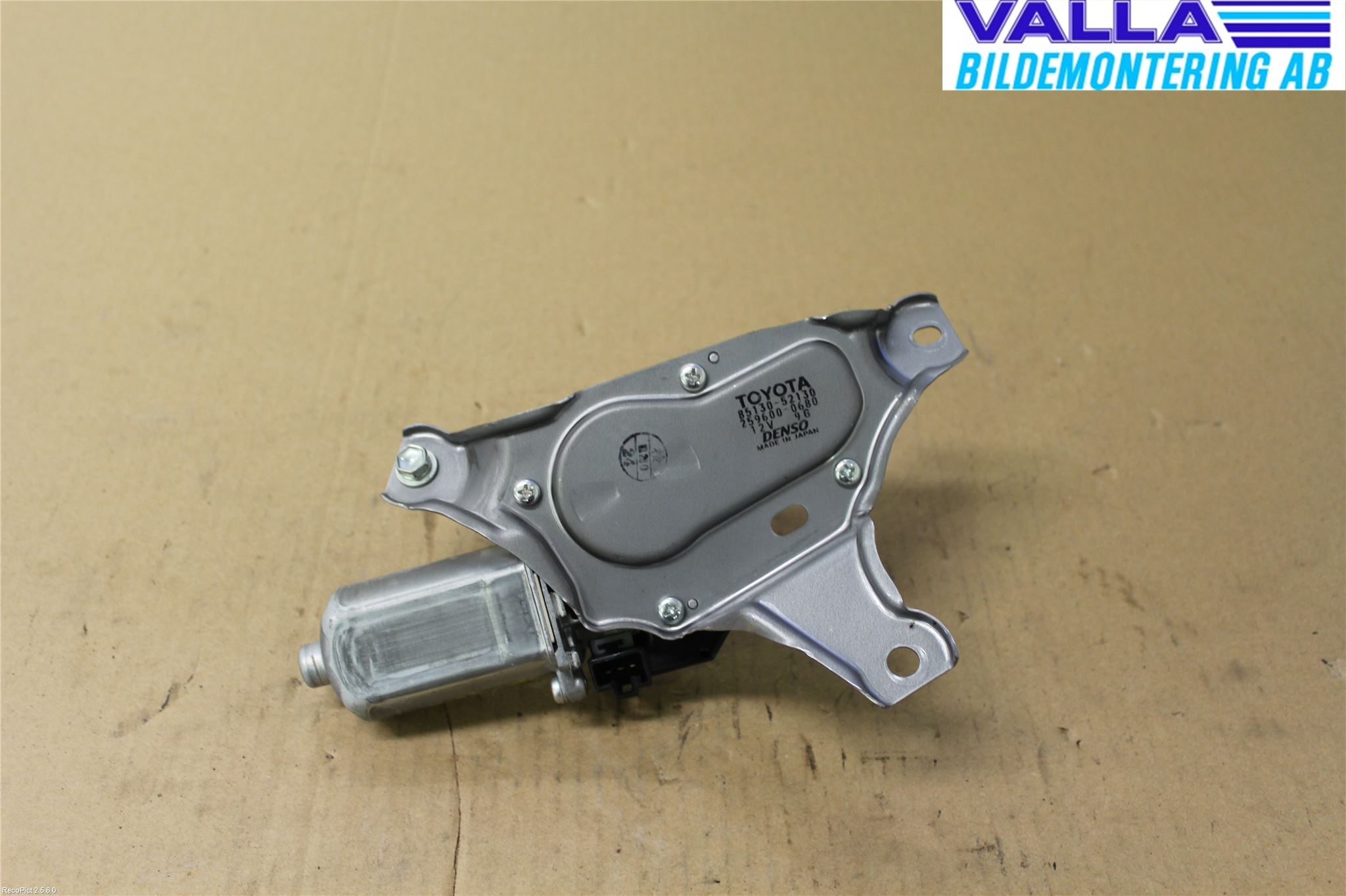 Toyota YARIS XP90 06-11 Torkarmotor Baklucka