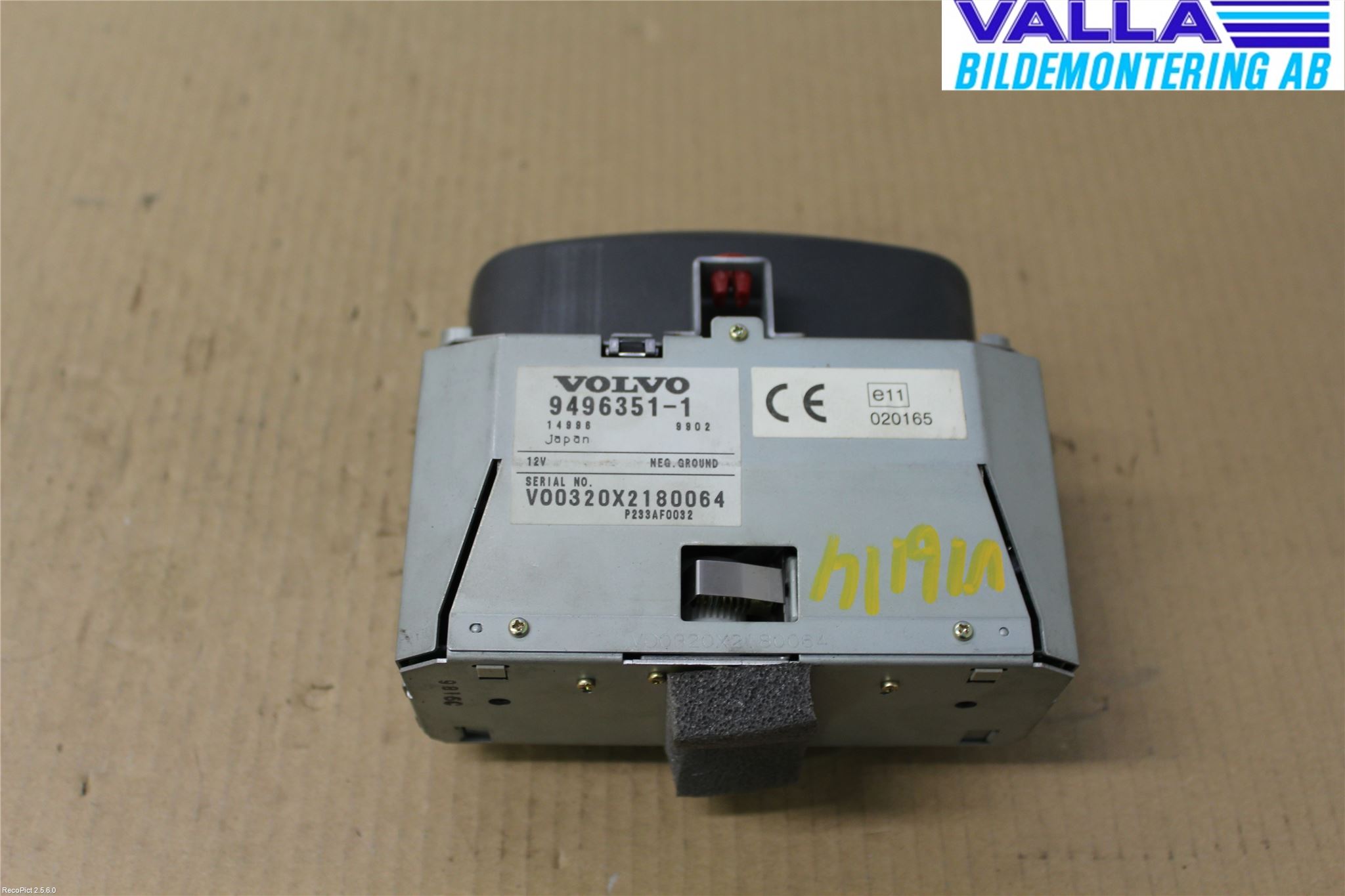 Volvo S80 99-03 Bildskärm