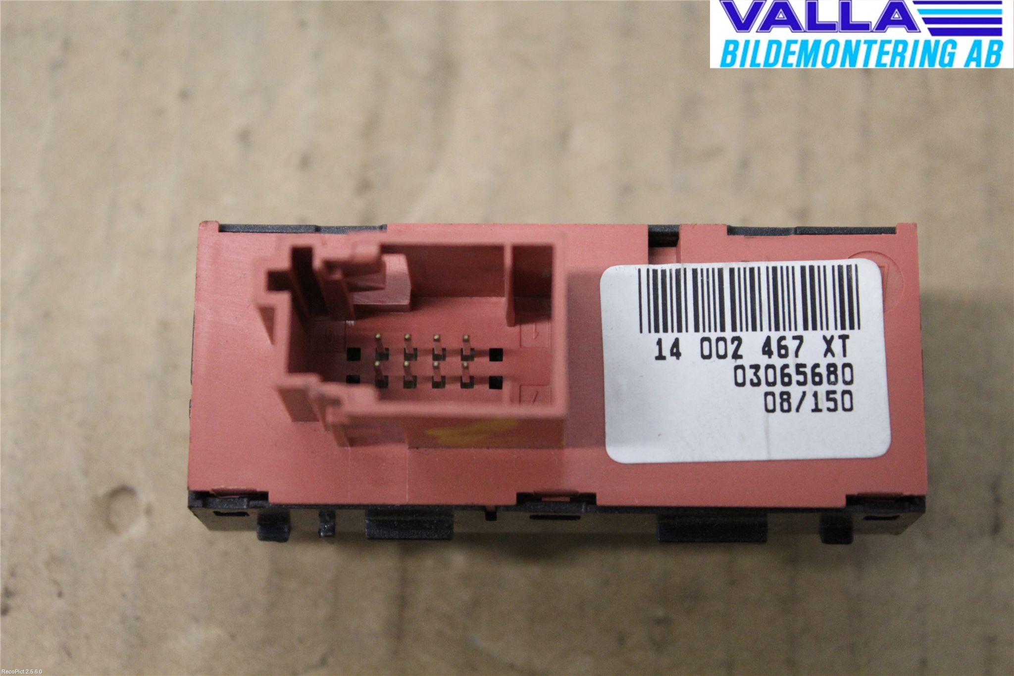 Citroen JUMPY 07-16 Strömställare Stolvärme