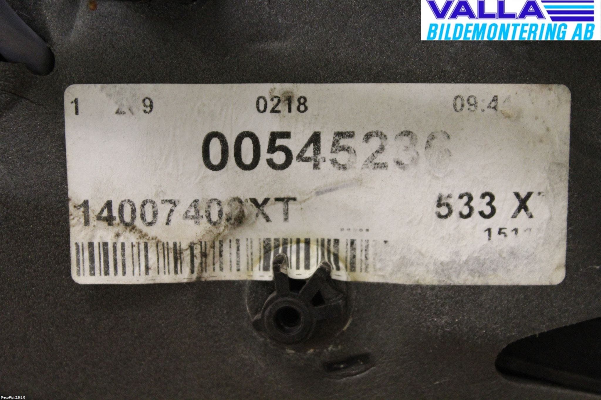 Citroen JUMPY 07-16 Spegel Yttre El Hö