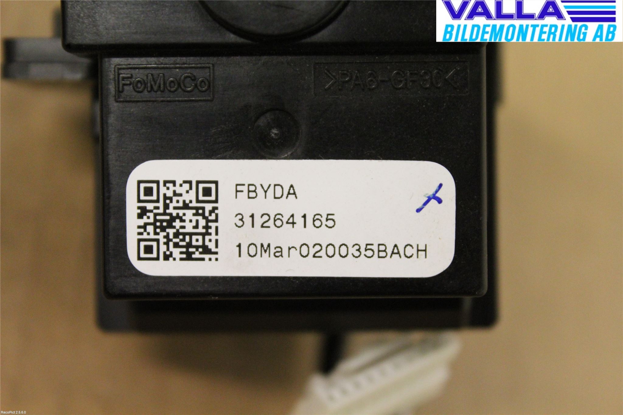 Volvo S60 11-13 Spak Torkar-Spolomk