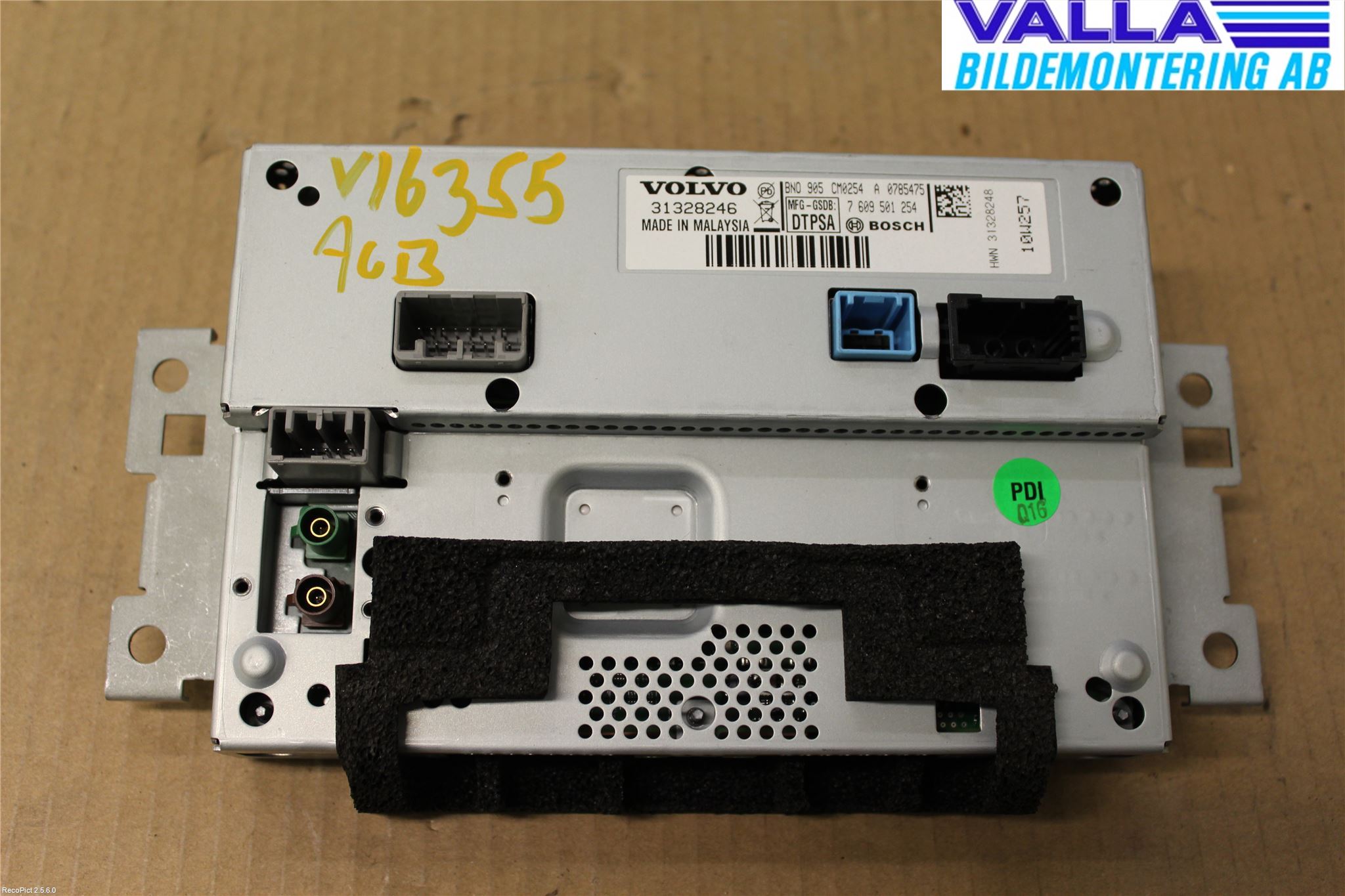 Volvo S60 11-13 Multifunktionsdisplay