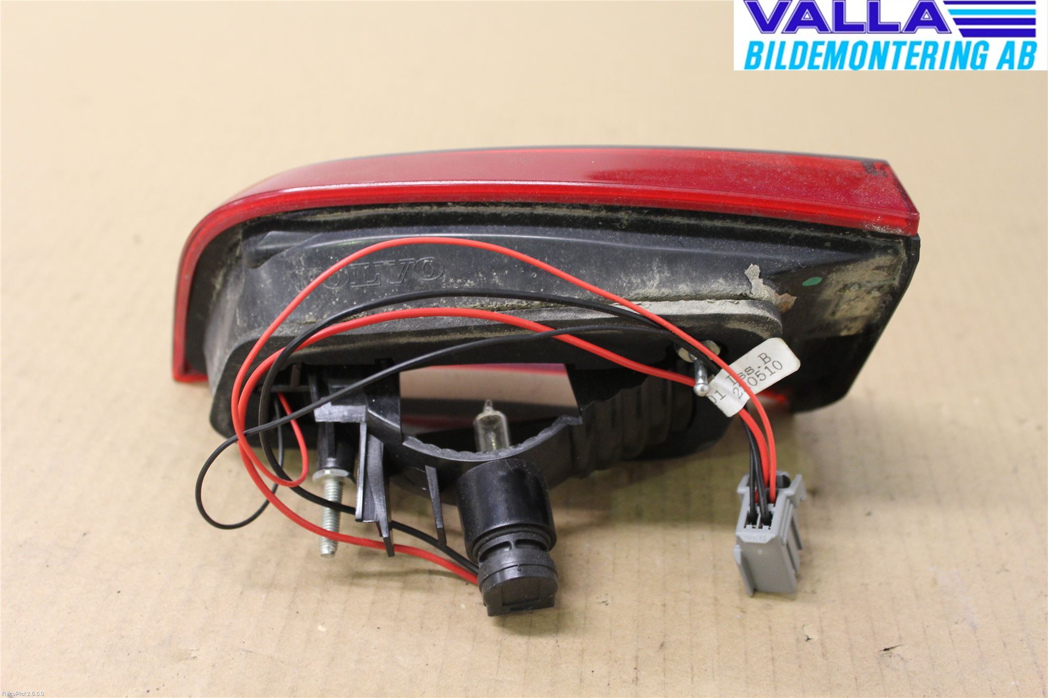 Volvo S60 11-13 Bakljus Lucka Vä