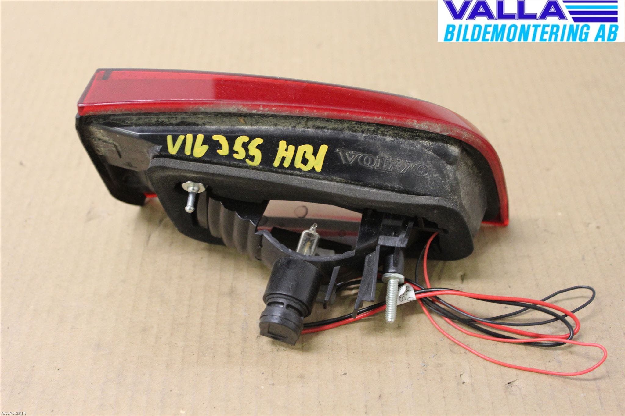 Volvo S60 11-13 Bakljus Lucka Hö