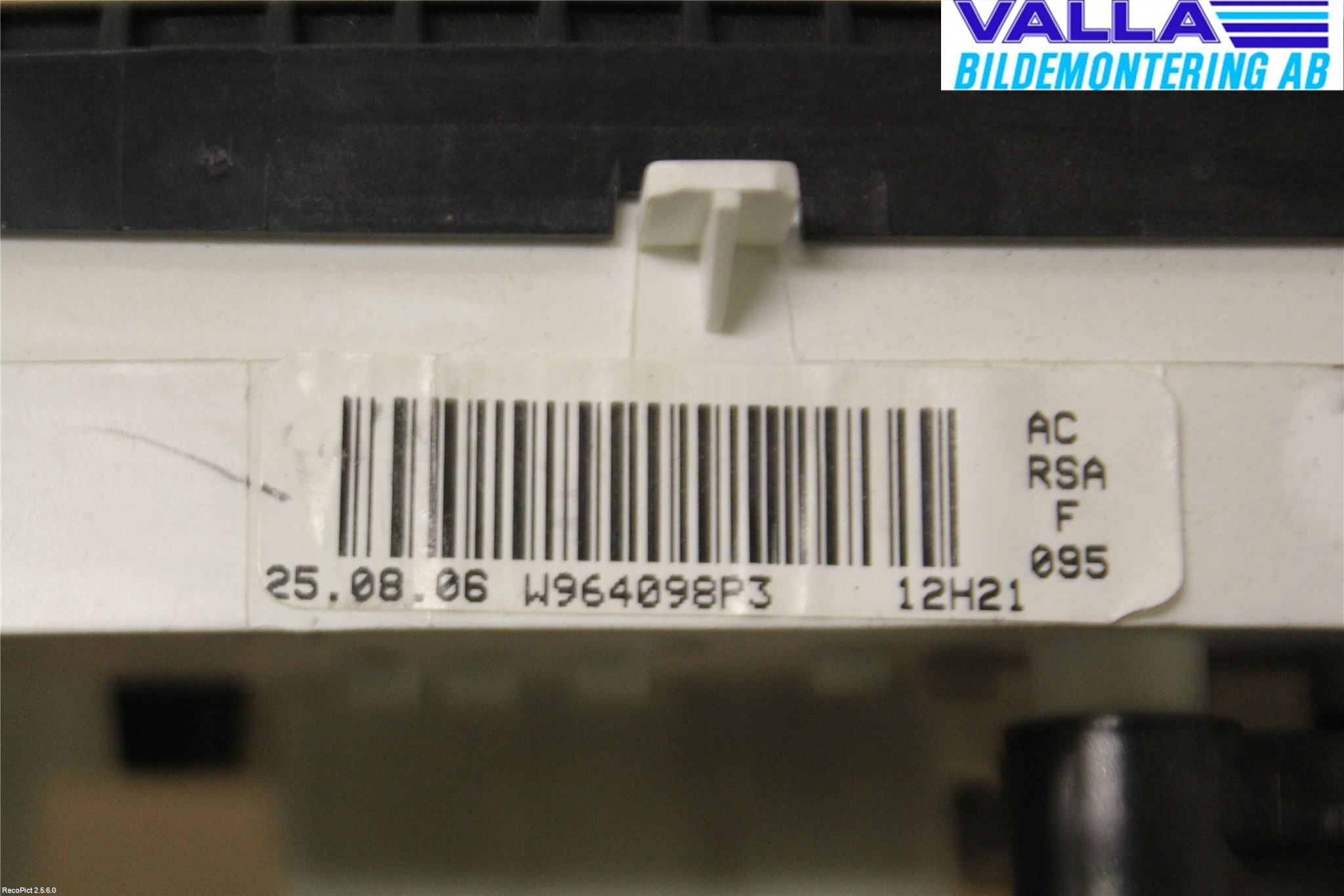 Opel VIVARO 01-14 Ac Styrenhet Ac Manöveren