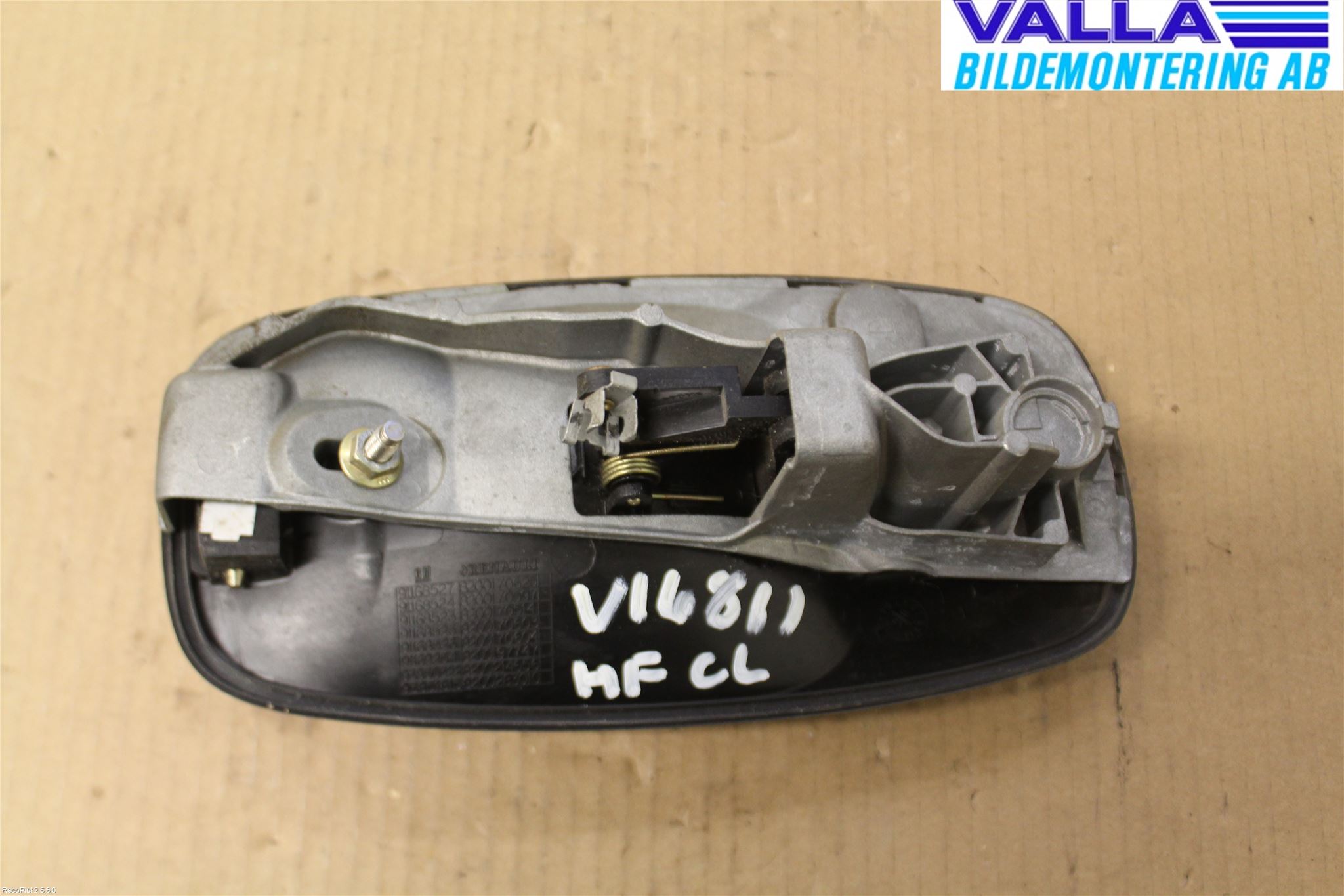 Opel VIVARO 01-14 Dörrhandtag Yttre Hö