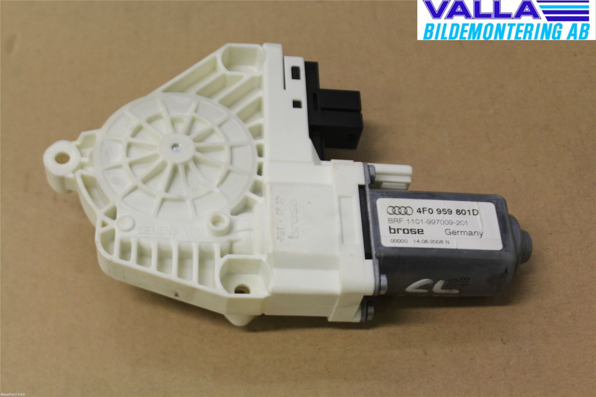 Audi ALLROAD 06-11 Fönsterhissmotor