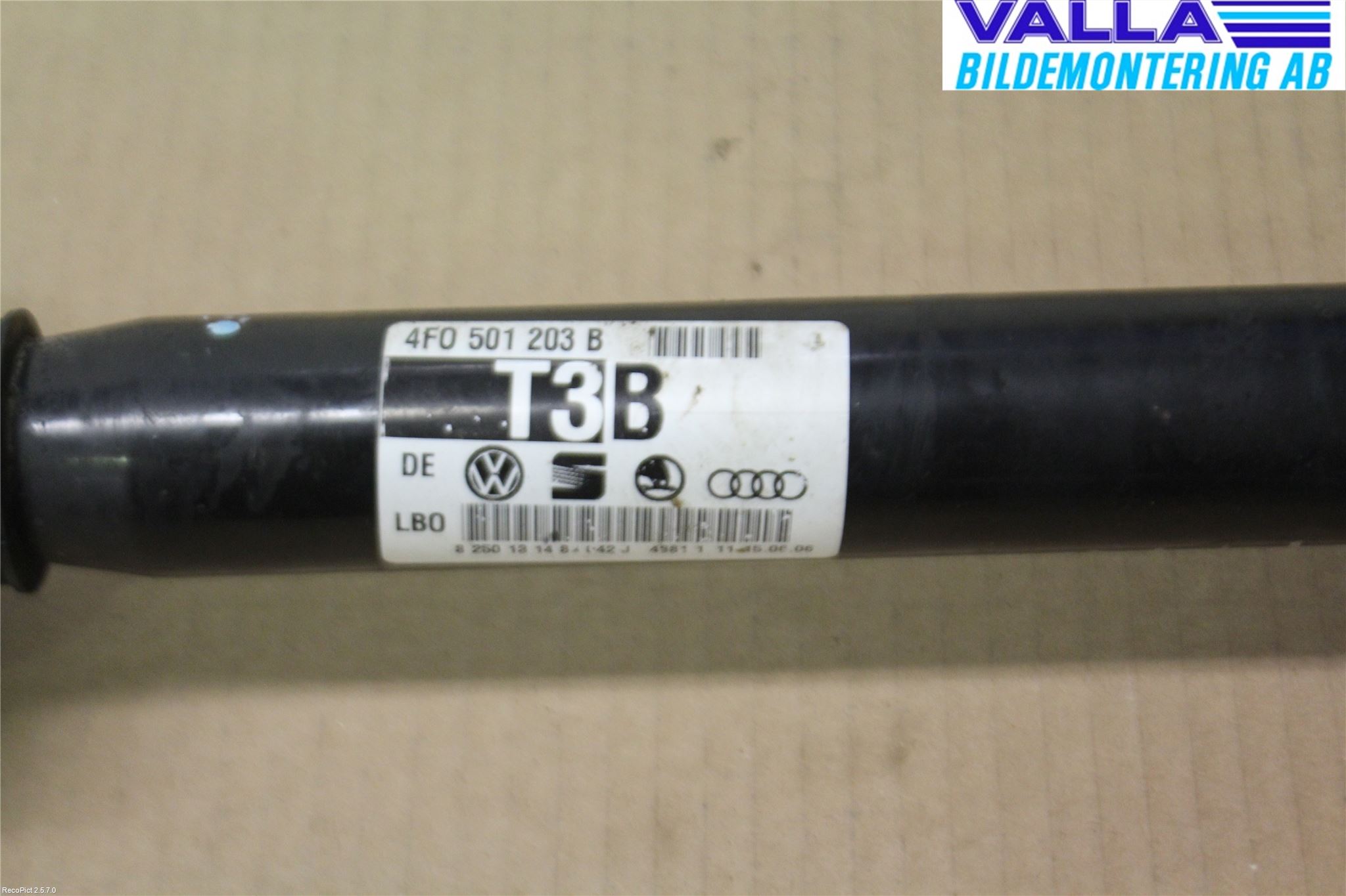 Audi ALLROAD 06-11 Drivaxel Bak Höger