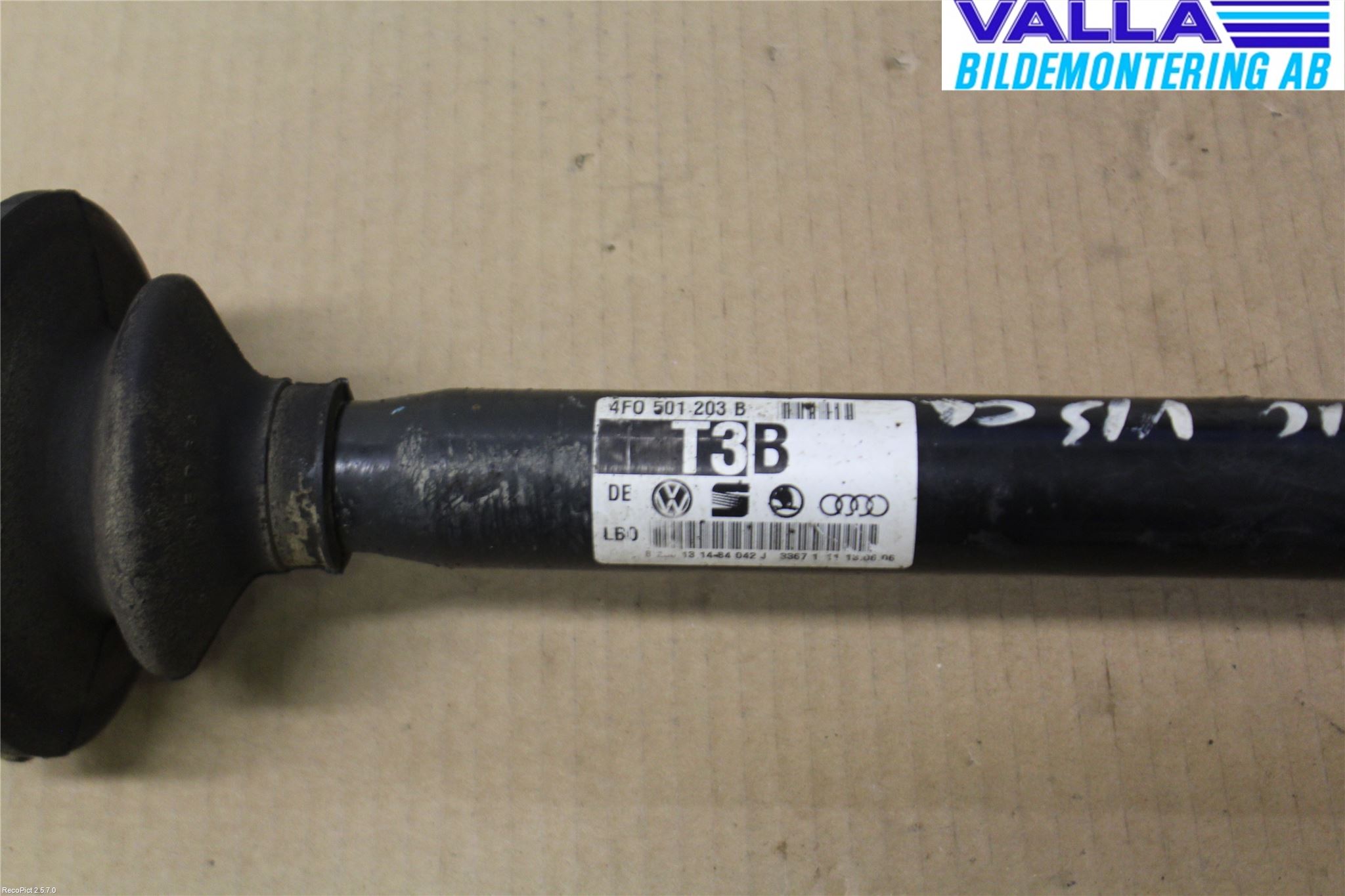 Audi ALLROAD 06-11 Drivaxel Bak Vänster