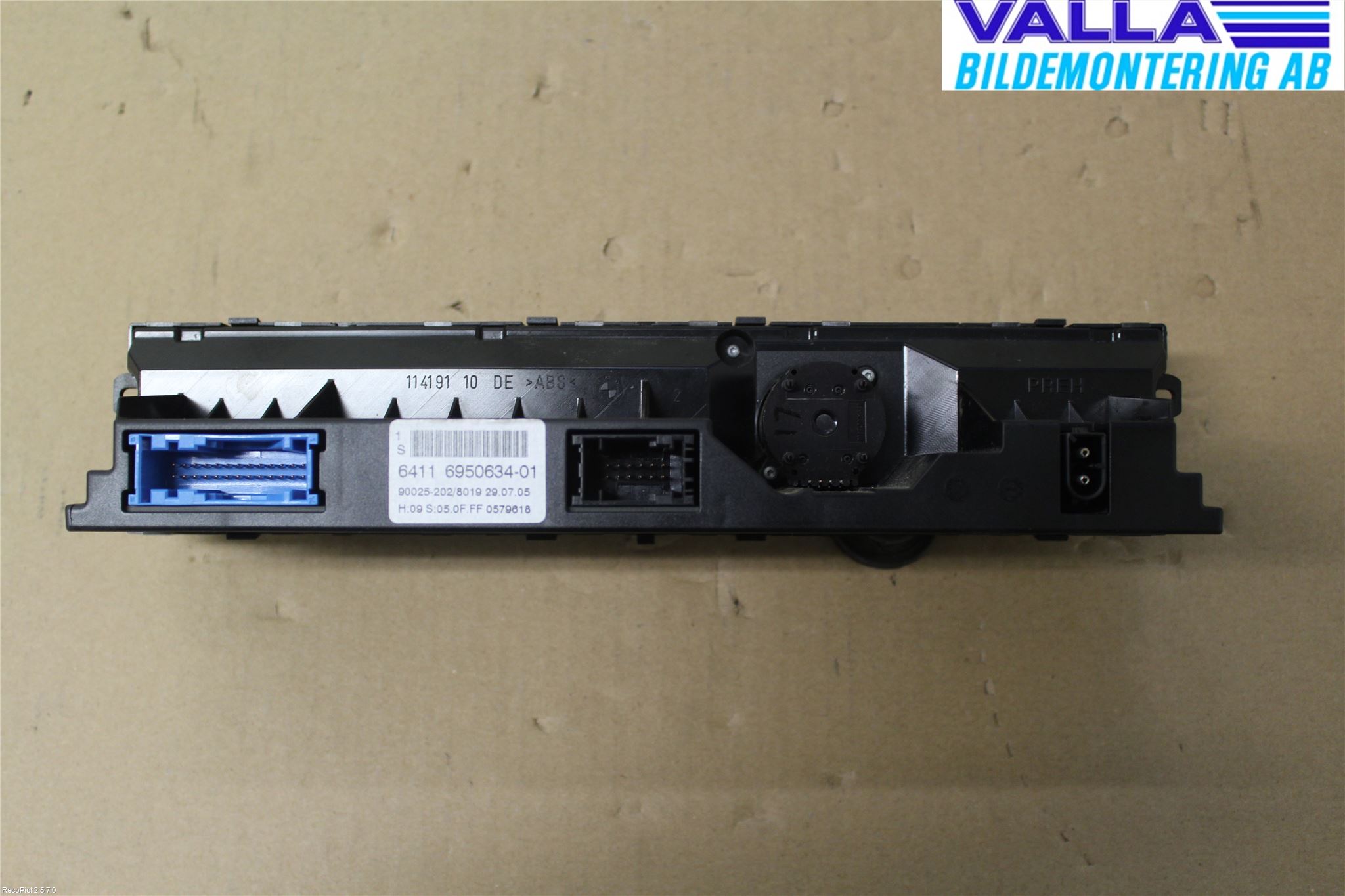 BMW 5 E60/61 Sed/Tou 02-10 Ac Styrenhet Ac Manöveren