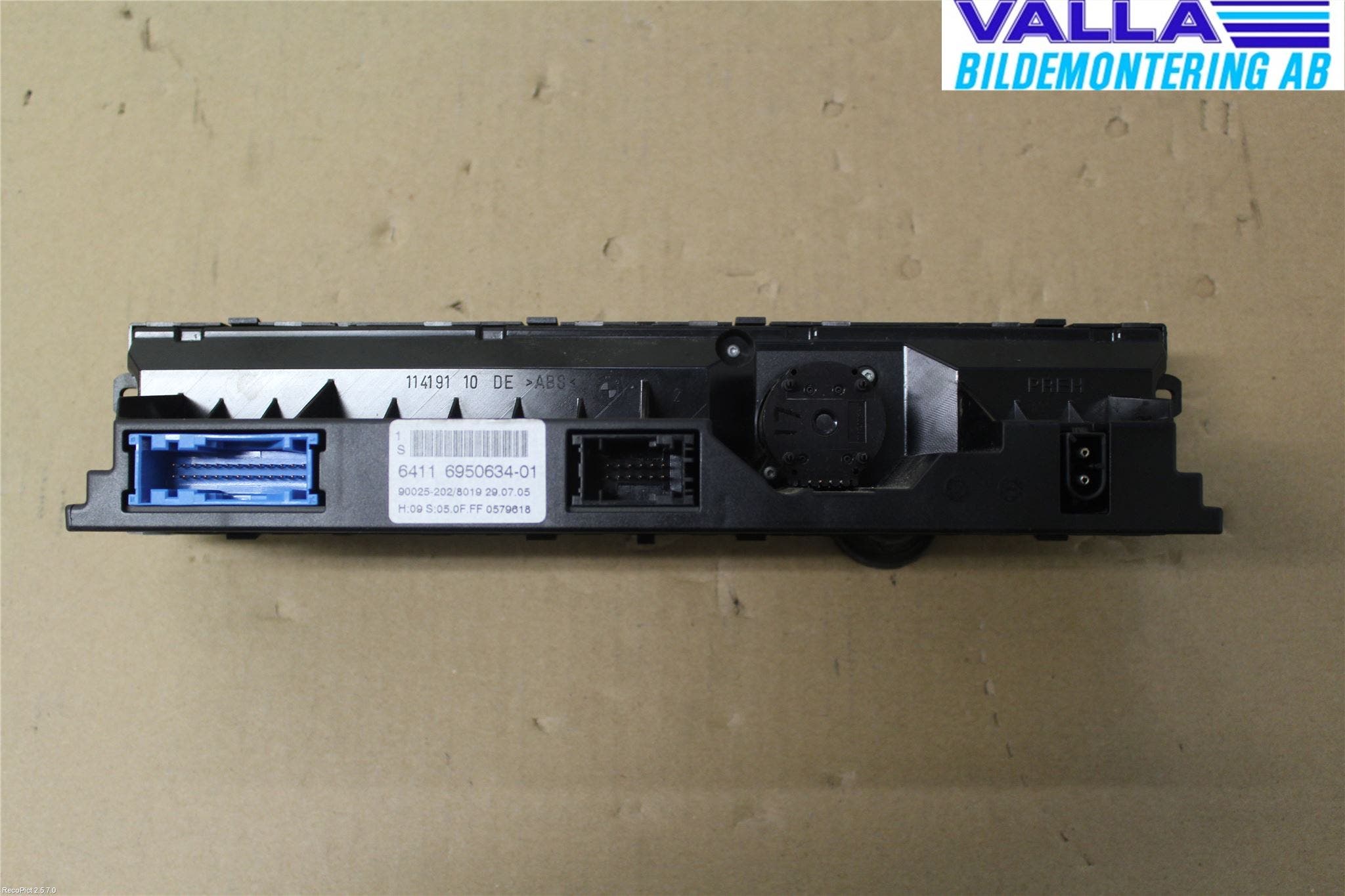 BMW 5 E60/61 Sed/Tou 02-10 Ac Styrenhet Ac Manöveren