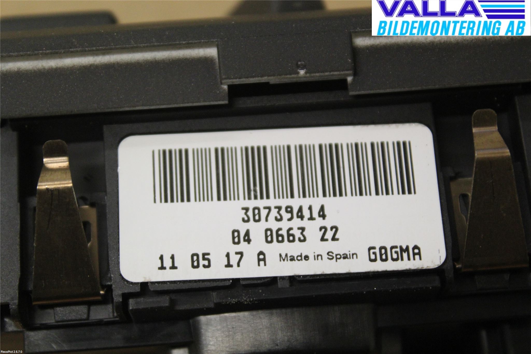 Volvo V70 08-13 Strömställare Ljus